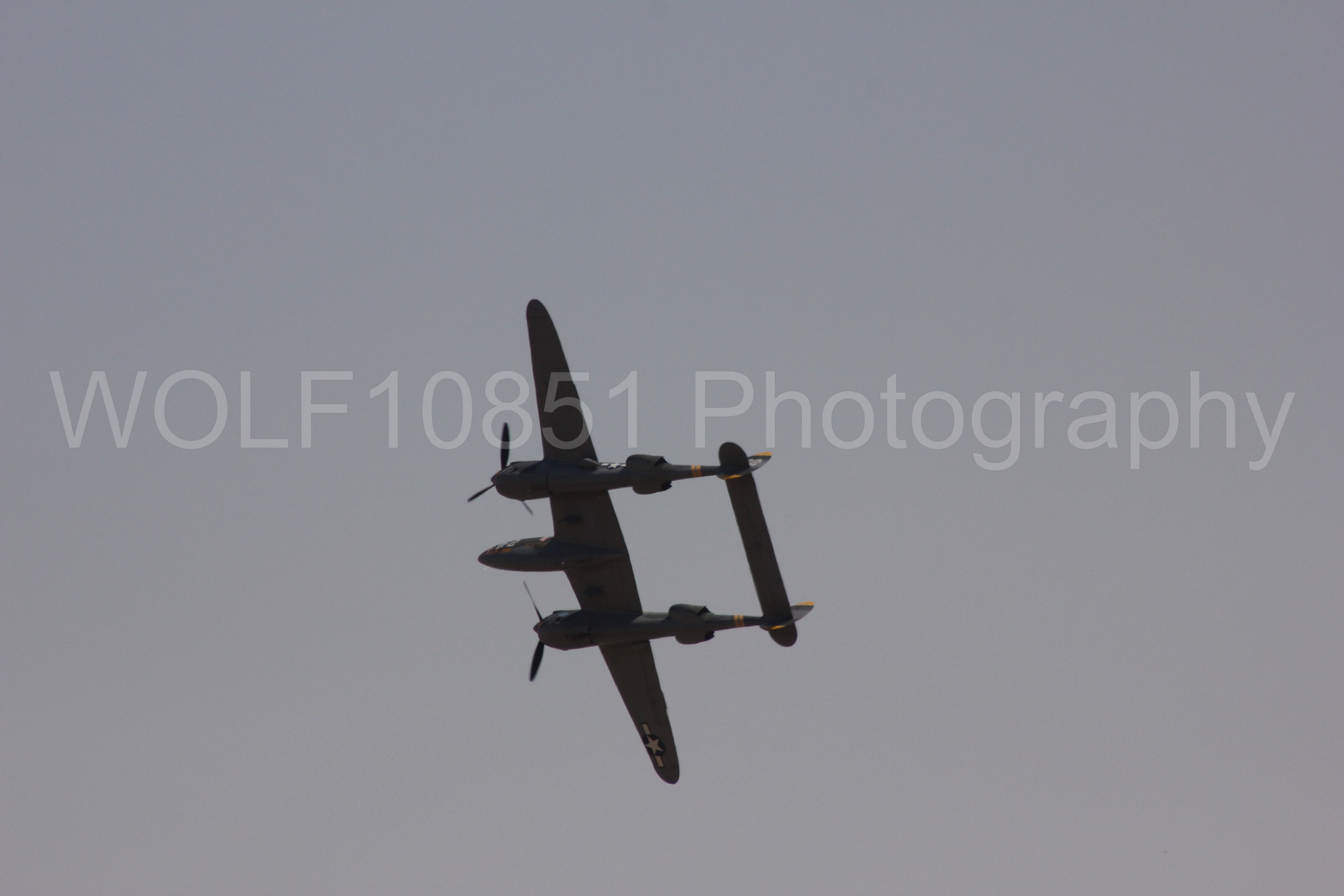 Aviation photography by WOLF10851 featuring P-38 Lightning, 23 Skidoo, California Capital Airshow 2017.
