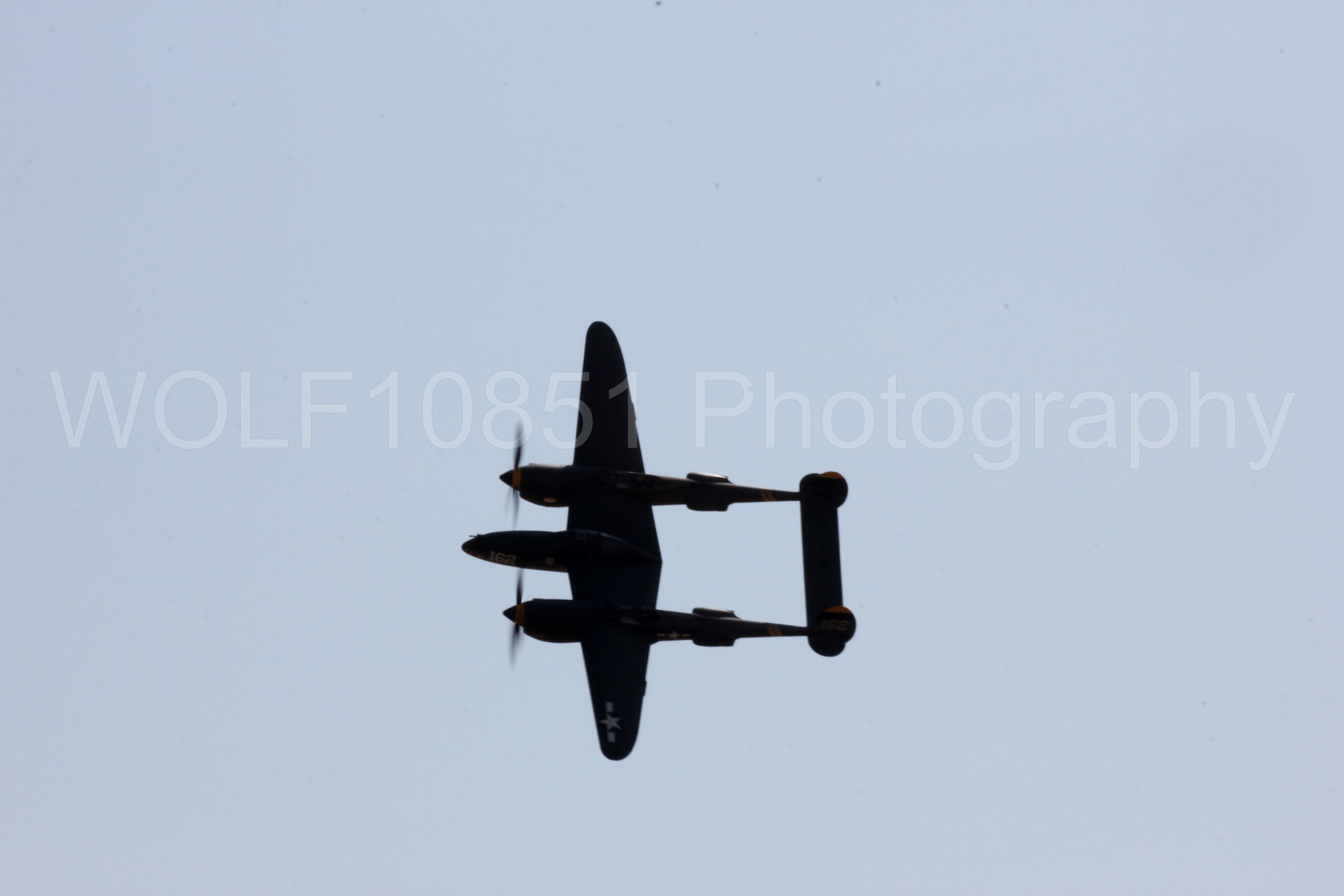 Aviation photography by WOLF10851 featuring P-38 Lightning, 23 Skidoo, California Capital Airshow 2017.