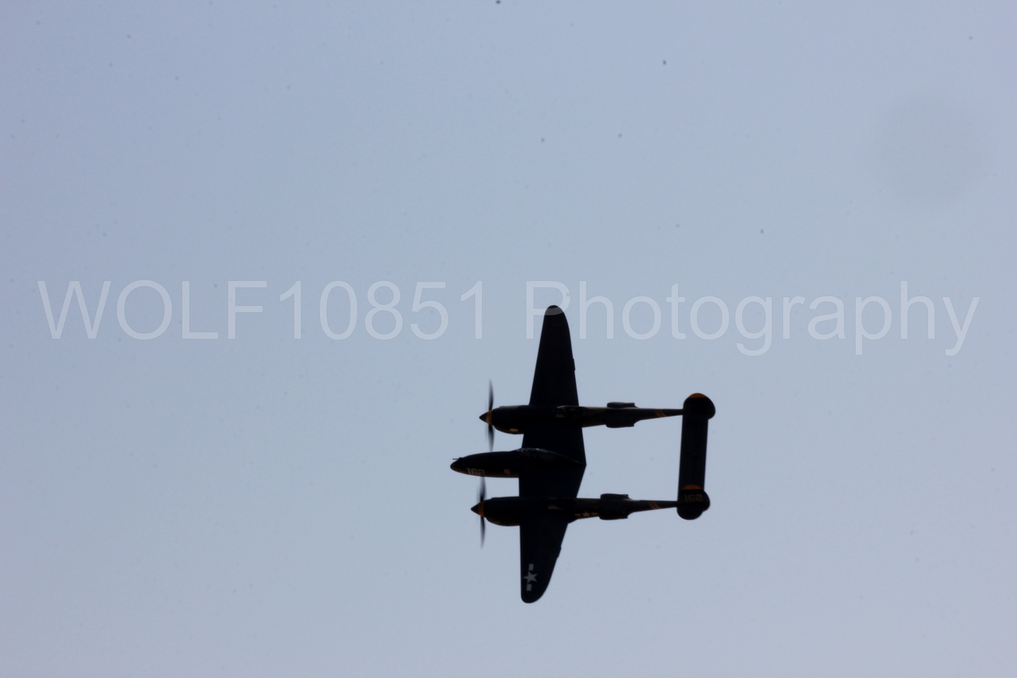 Aviation photography by WOLF10851 featuring P-38 Lightning, 23 Skidoo, California Capital Airshow 2017.