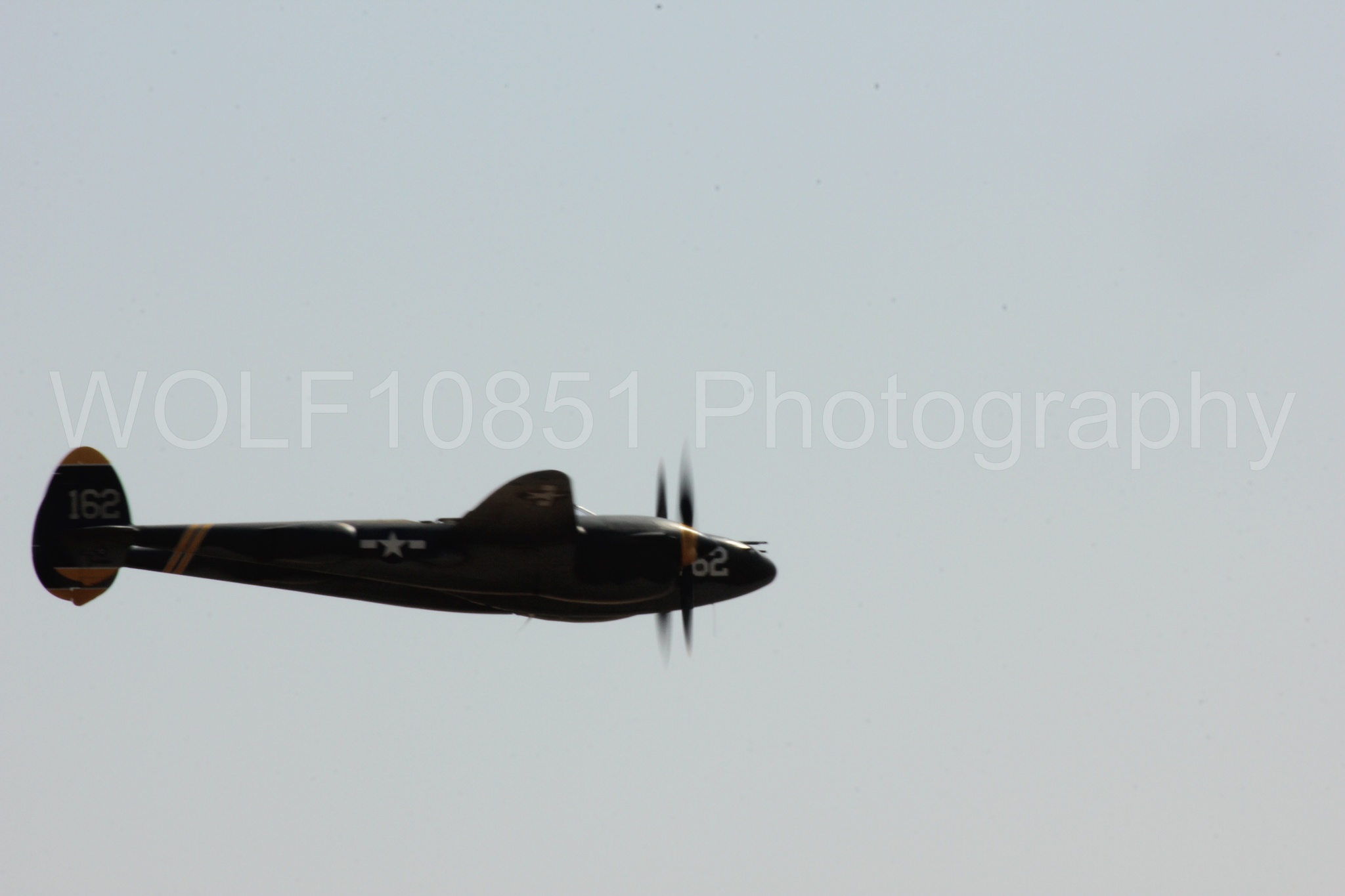 Aviation photography by WOLF10851 featuring P-38 Lightning, 23 Skidoo, California Capital Airshow 2017.