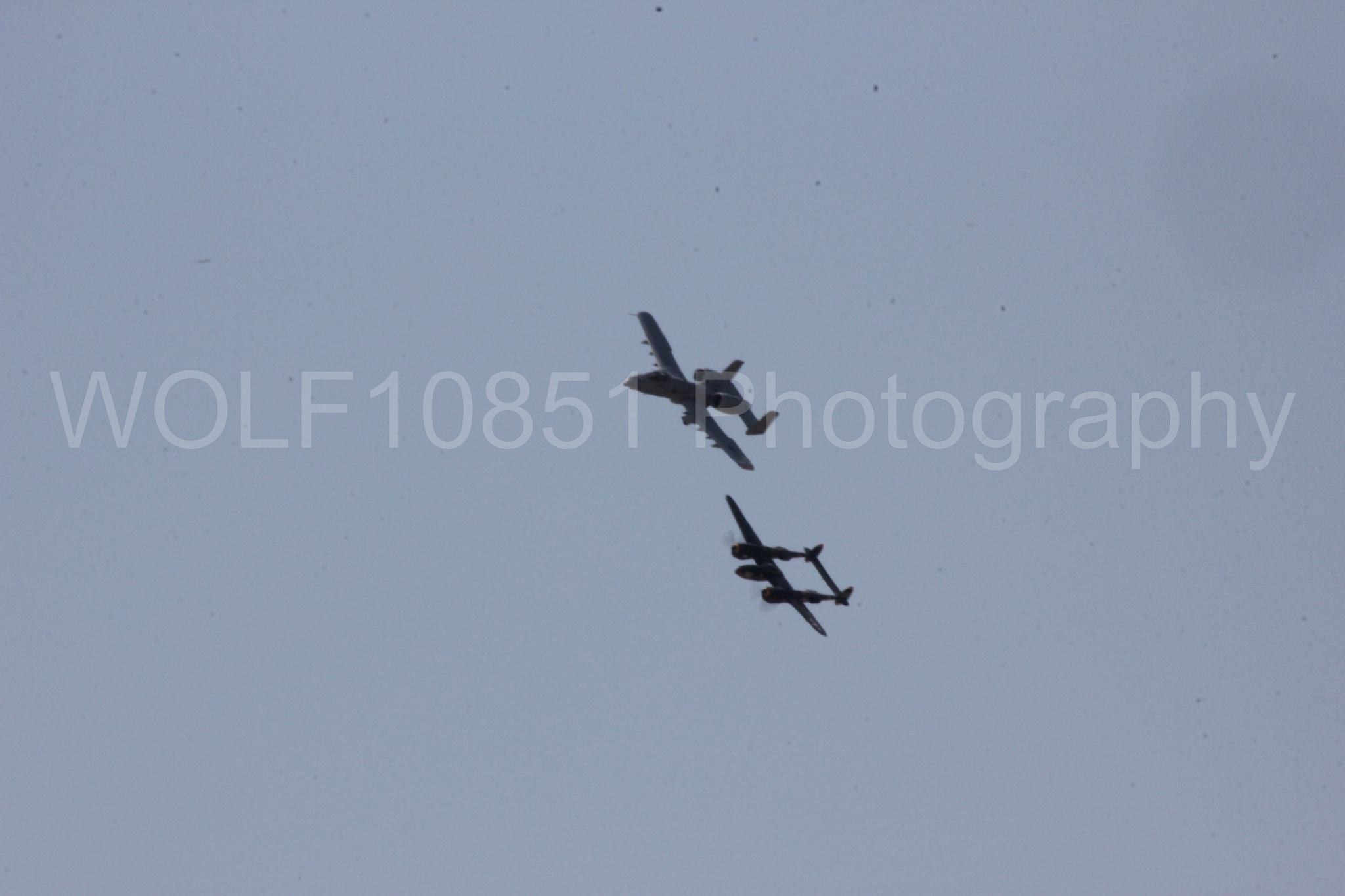 Aviation photography by WOLF10851 featuring P-38 Lightning, A-10 Warthog, 23 Skidoo.