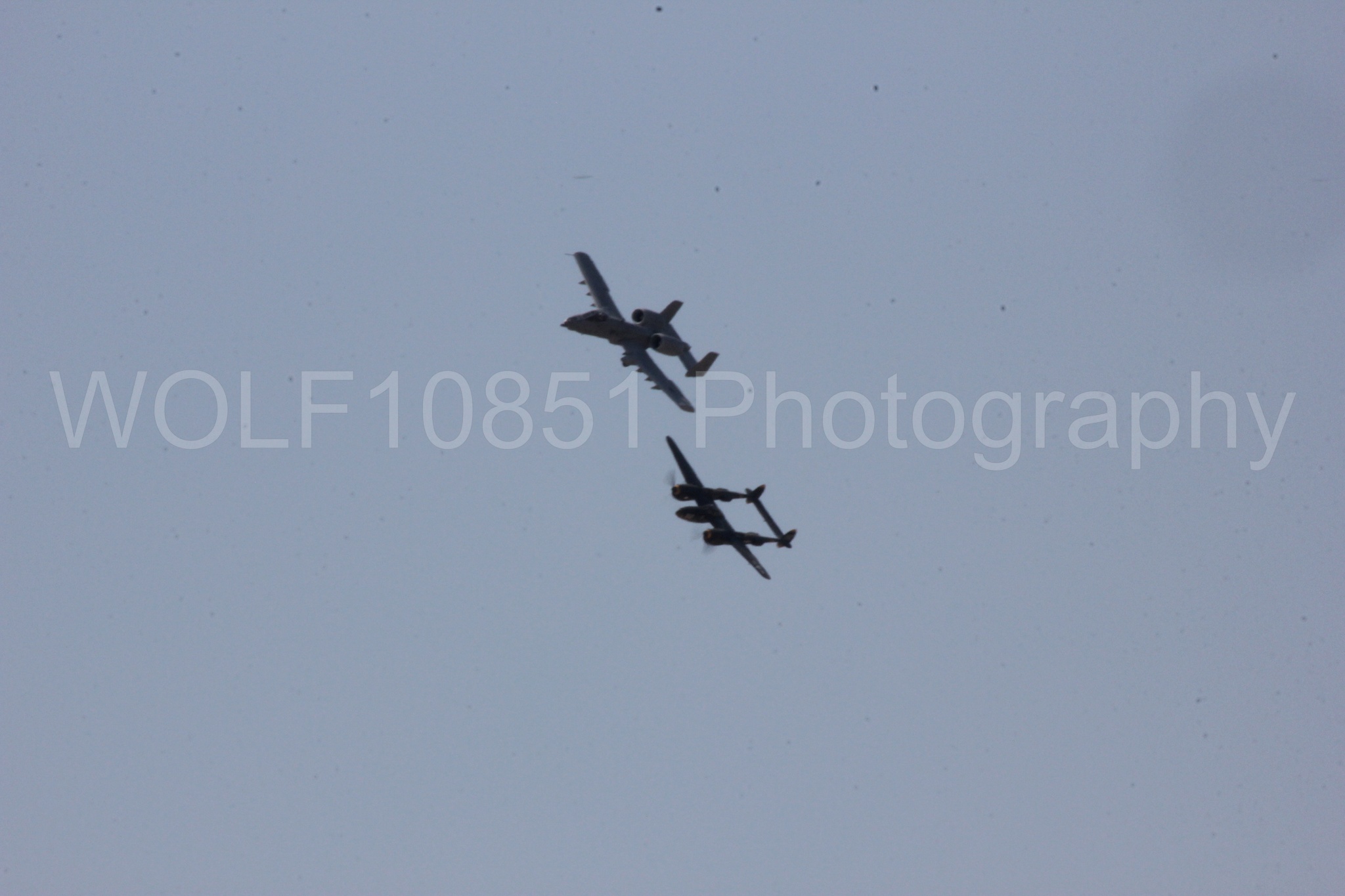 Aviation photography by WOLF10851 featuring P-38 Lightning, A-10 Warthog, 23 Skidoo.