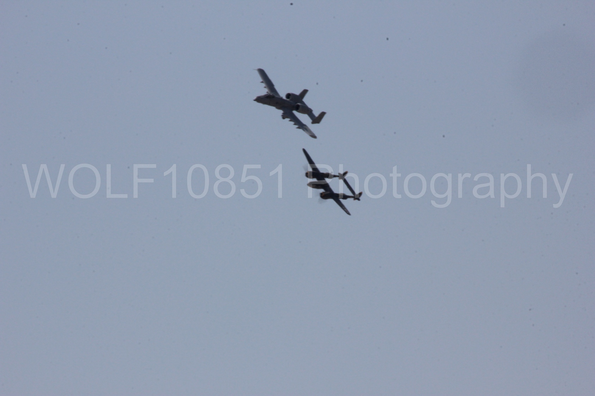 Aviation photography by WOLF10851 featuring P-38 Lightning, A-10 Warthog, 23 Skidoo.
