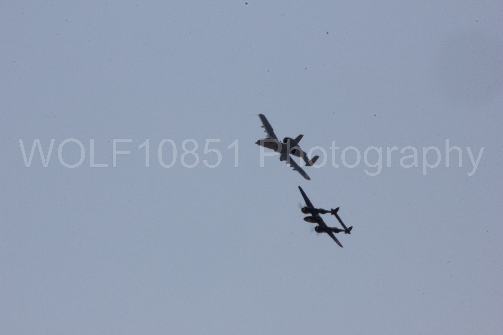Aviation photography by WOLF10851 featuring P-38 Lightning, A-10 Warthog, 23 Skidoo.