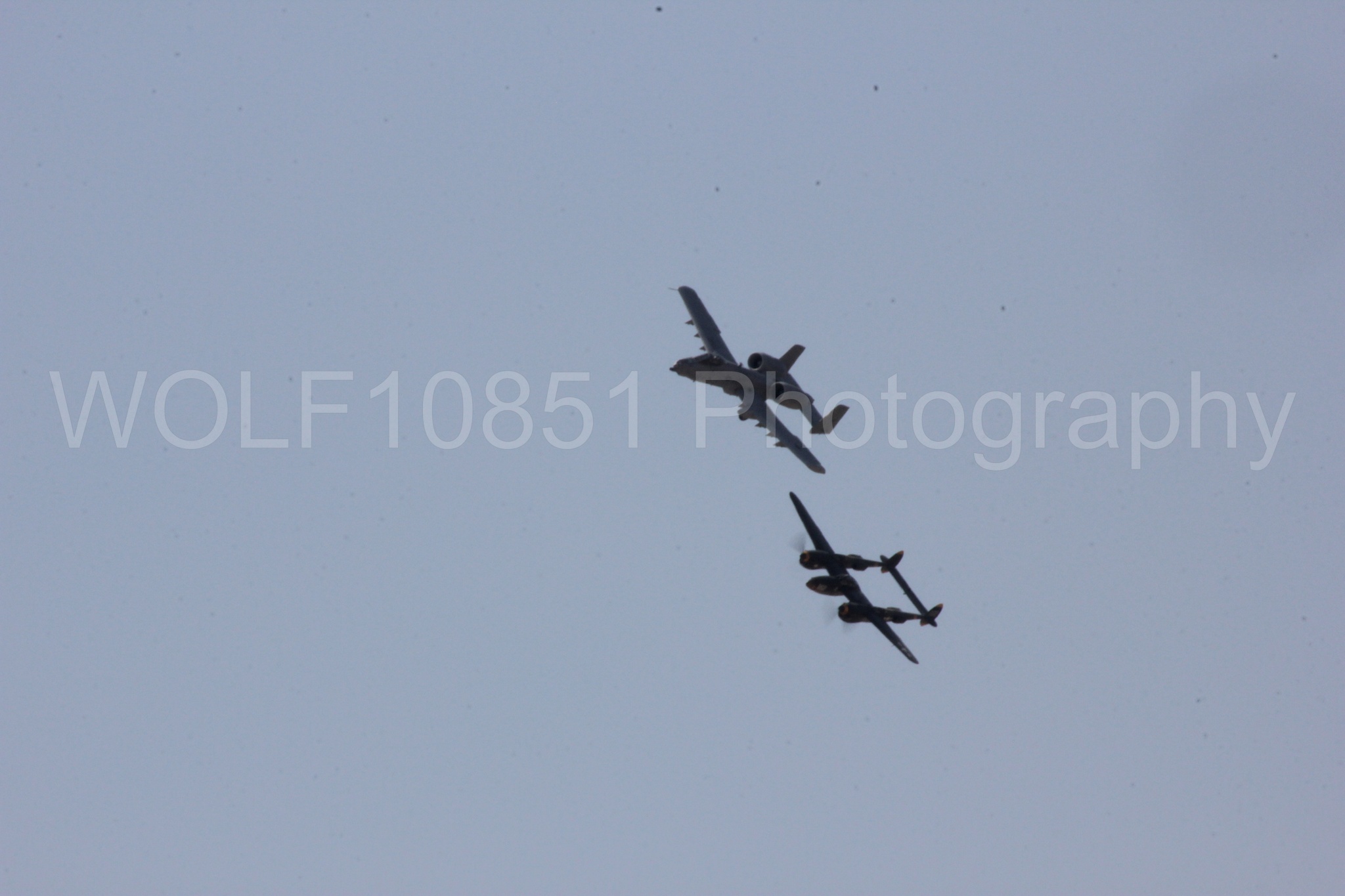 Aviation photography by WOLF10851 featuring P-38 Lightning, A-10 Warthog, 23 Skidoo.