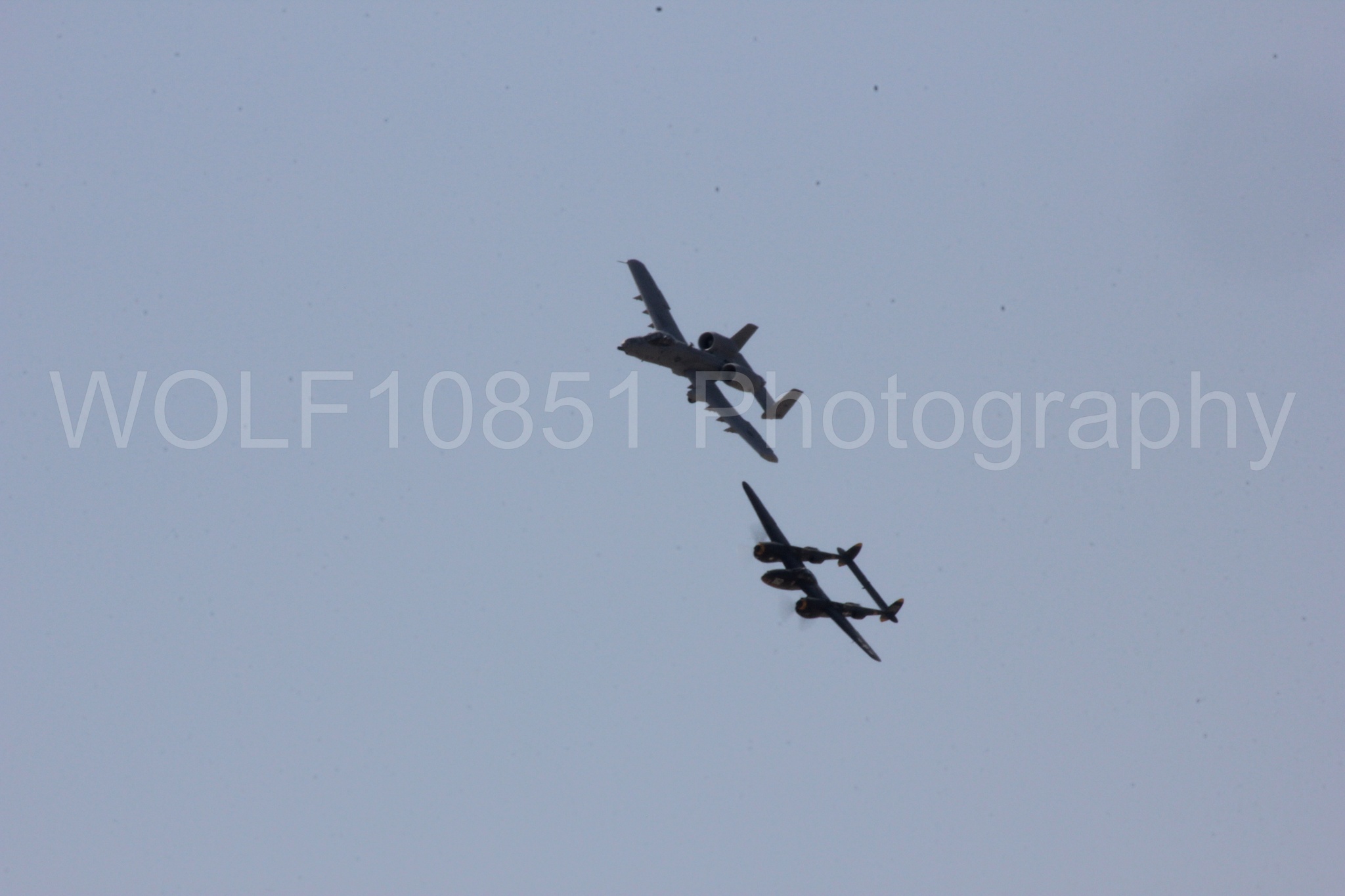 Aviation photography by WOLF10851 featuring P-38 Lightning, A-10 Warthog, 23 Skidoo.