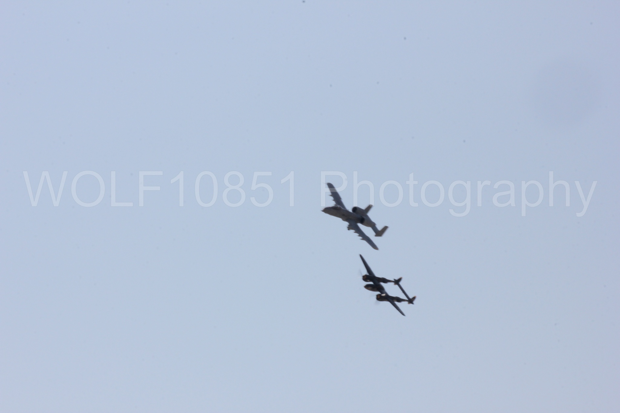 Aviation photography by WOLF10851 featuring P-38 Lightning, A-10 Warthog, 23 Skidoo.