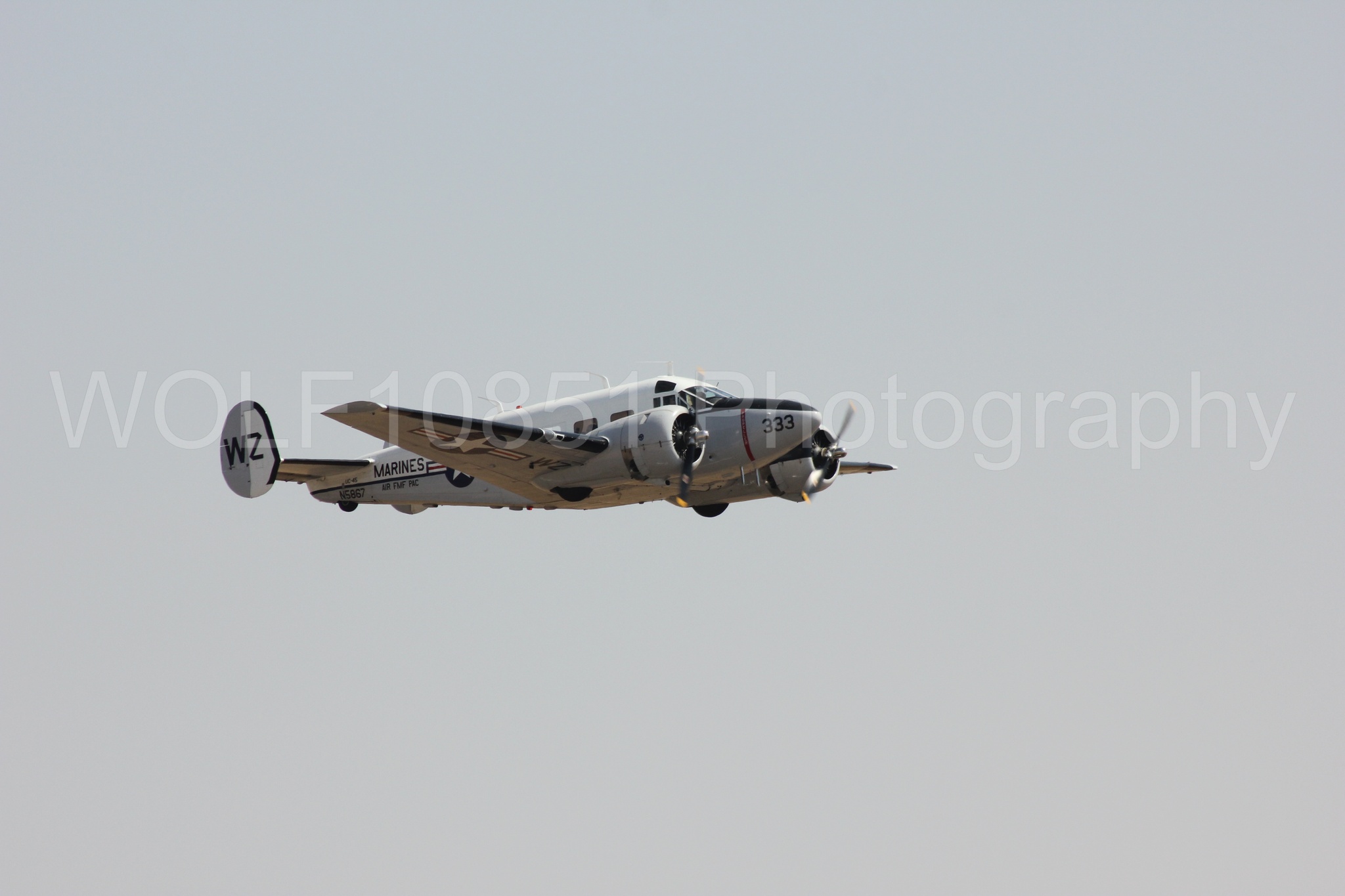 Aviation photography by WOLF10851 featuring California Capital Airshow 2017, Beechcraft Twin Beech 18.
