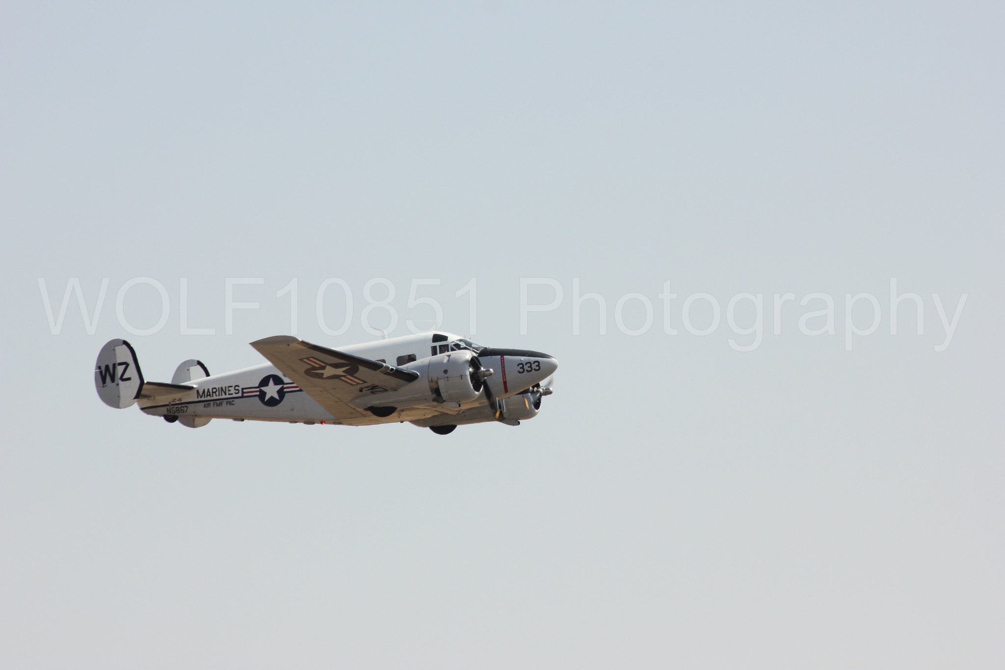 Aviation photography by WOLF10851 featuring California Capital Airshow 2017, Beechcraft Twin Beech 18.