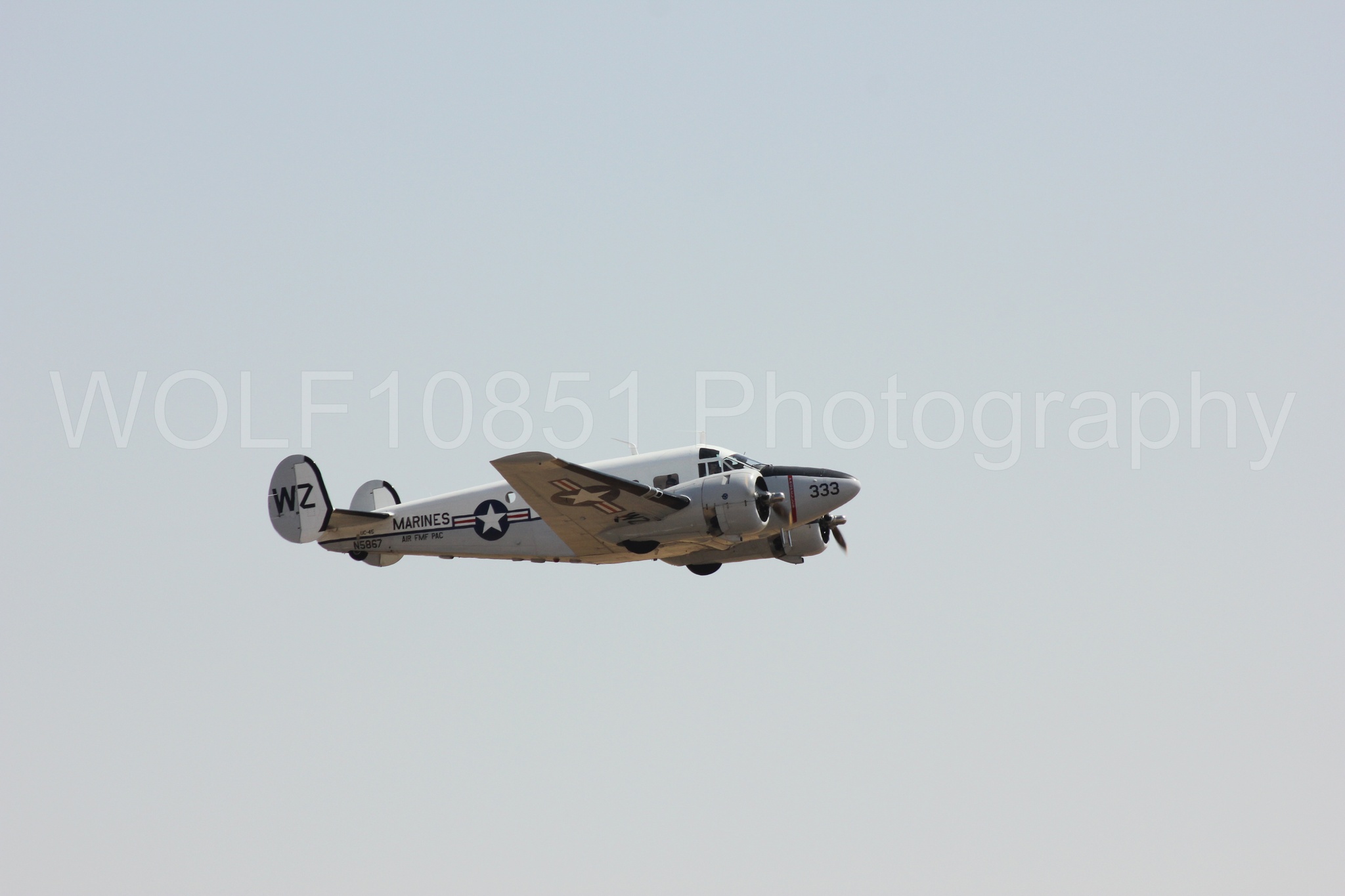 Aviation photography by WOLF10851 featuring California Capital Airshow 2017, Beechcraft Twin Beech 18.