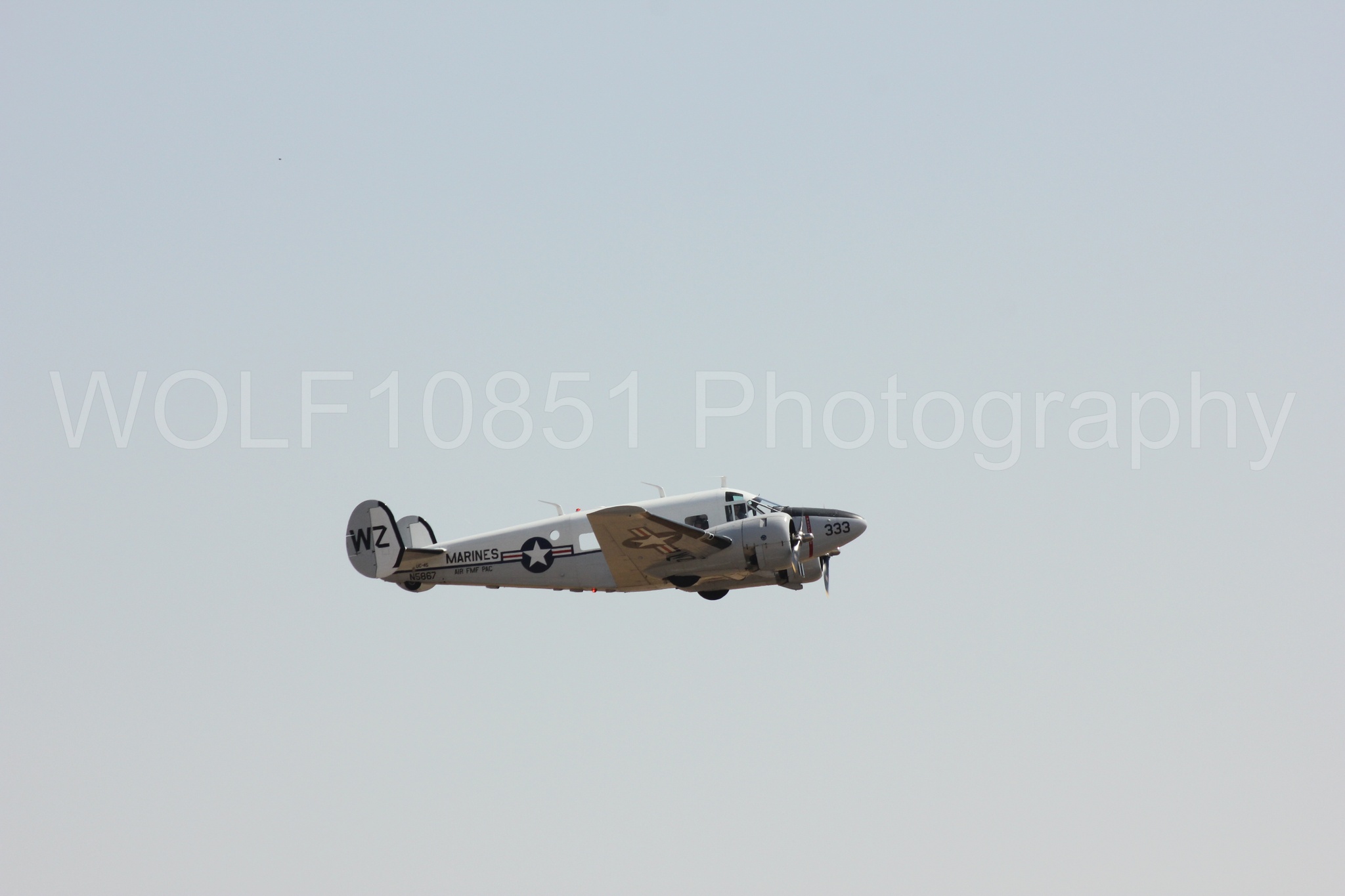 Aviation photography by WOLF10851 featuring California Capital Airshow 2017, Beechcraft Twin Beech 18.