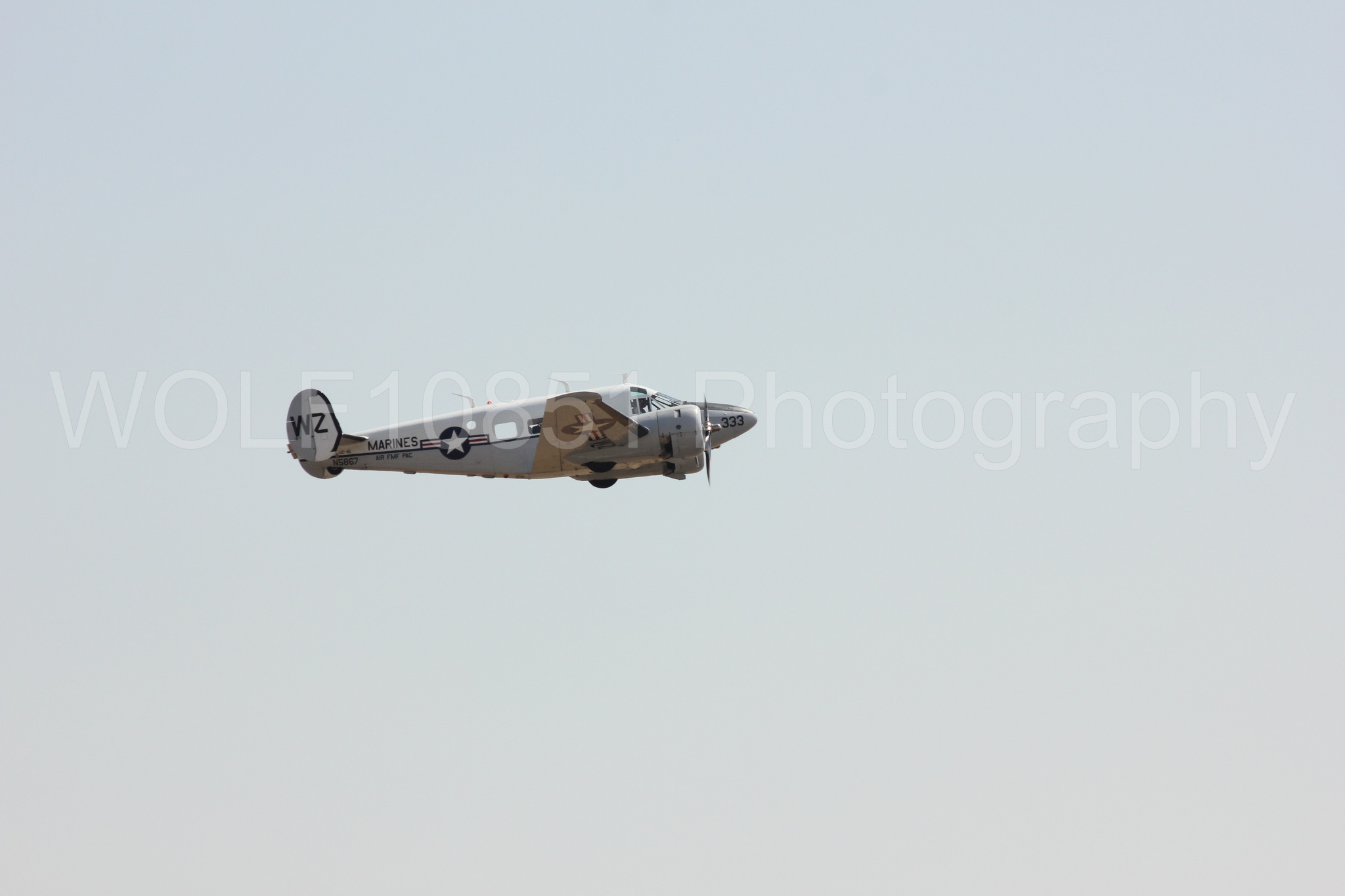 Aviation photography by WOLF10851 featuring California Capital Airshow 2017, Beechcraft Twin Beech 18.