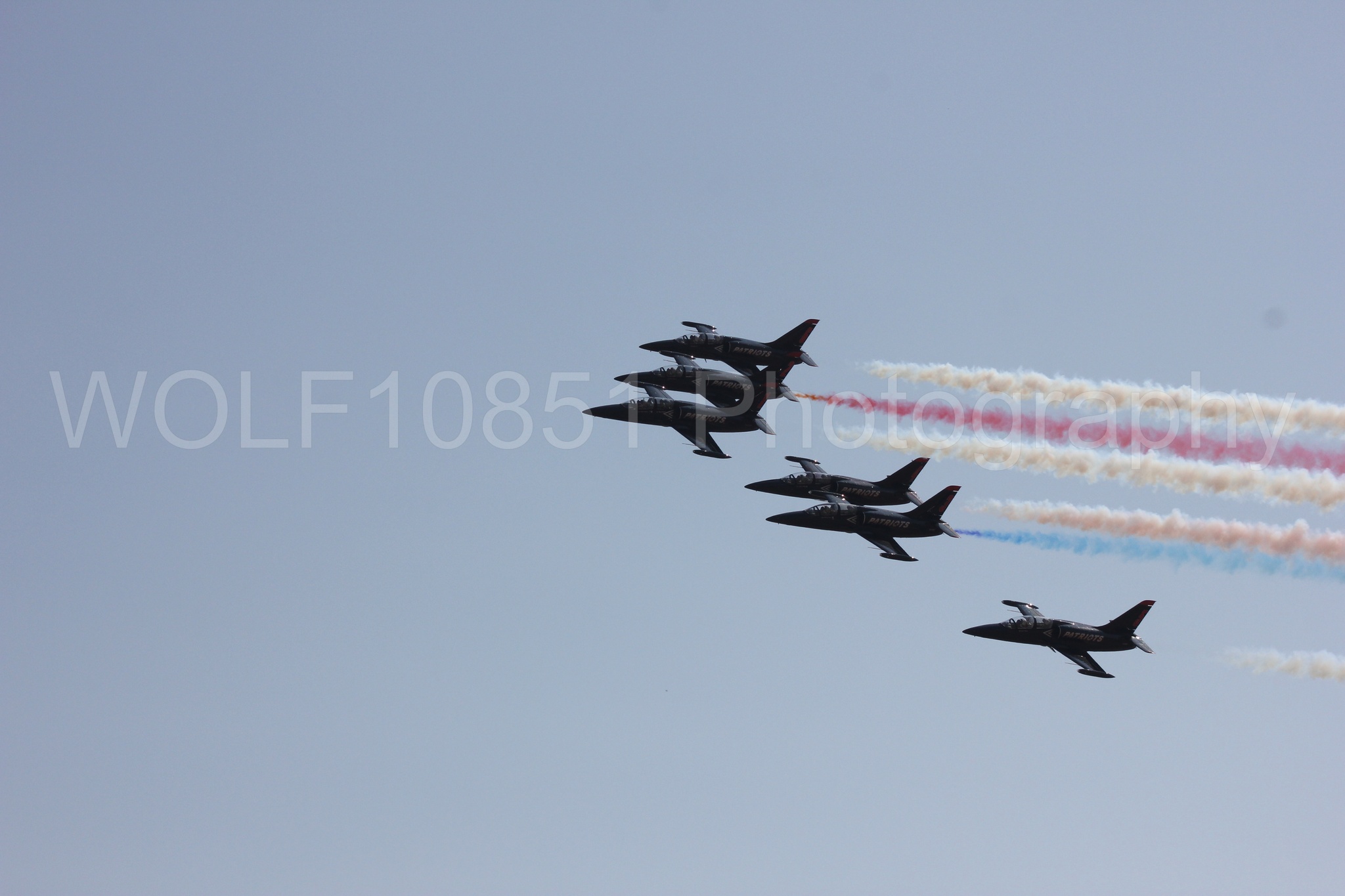 Aviation photography by WOLF10851 featuring L-39 Albatros, The Patriots Jet Demonstration Team, All Black Red lettering, California Capital Airshow 2017.