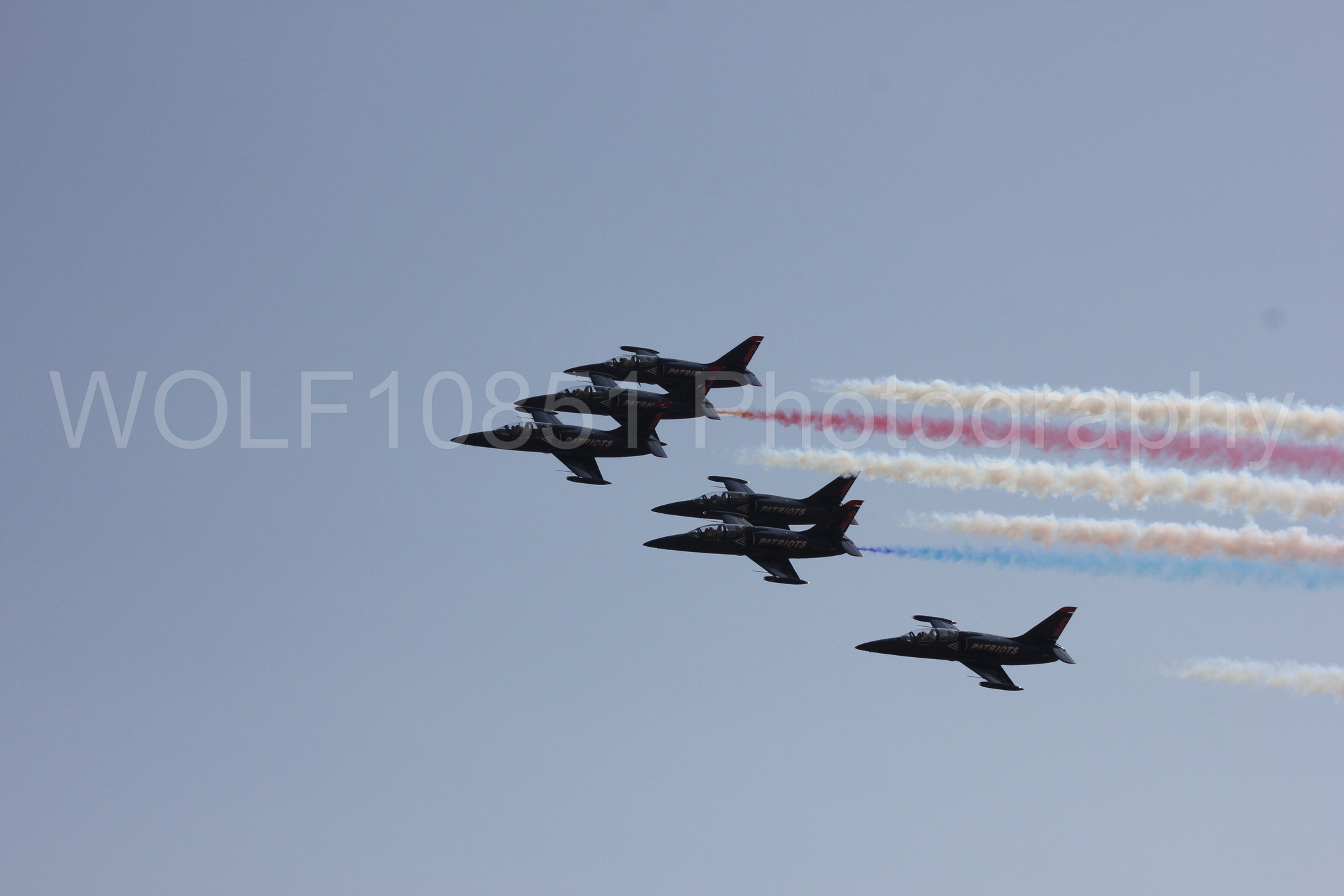 Aviation photography by WOLF10851 featuring L-39 Albatros, The Patriots Jet Demonstration Team, All Black Red lettering, California Capital Airshow 2017.
