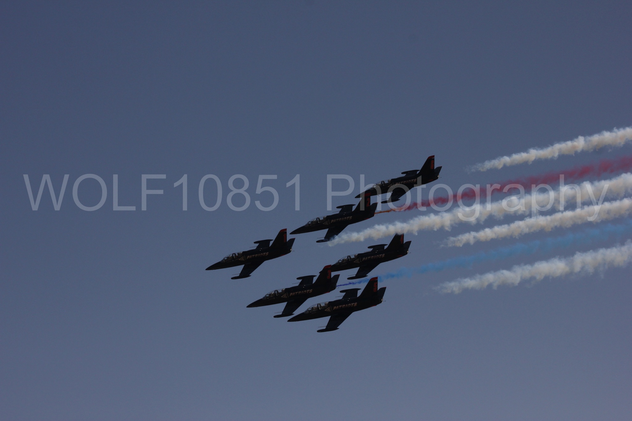 Aviation photography by WOLF10851 featuring L-39 Albatros, The Patriots Jet Demonstration Team, All Black Red lettering, California Capital Airshow 2017.