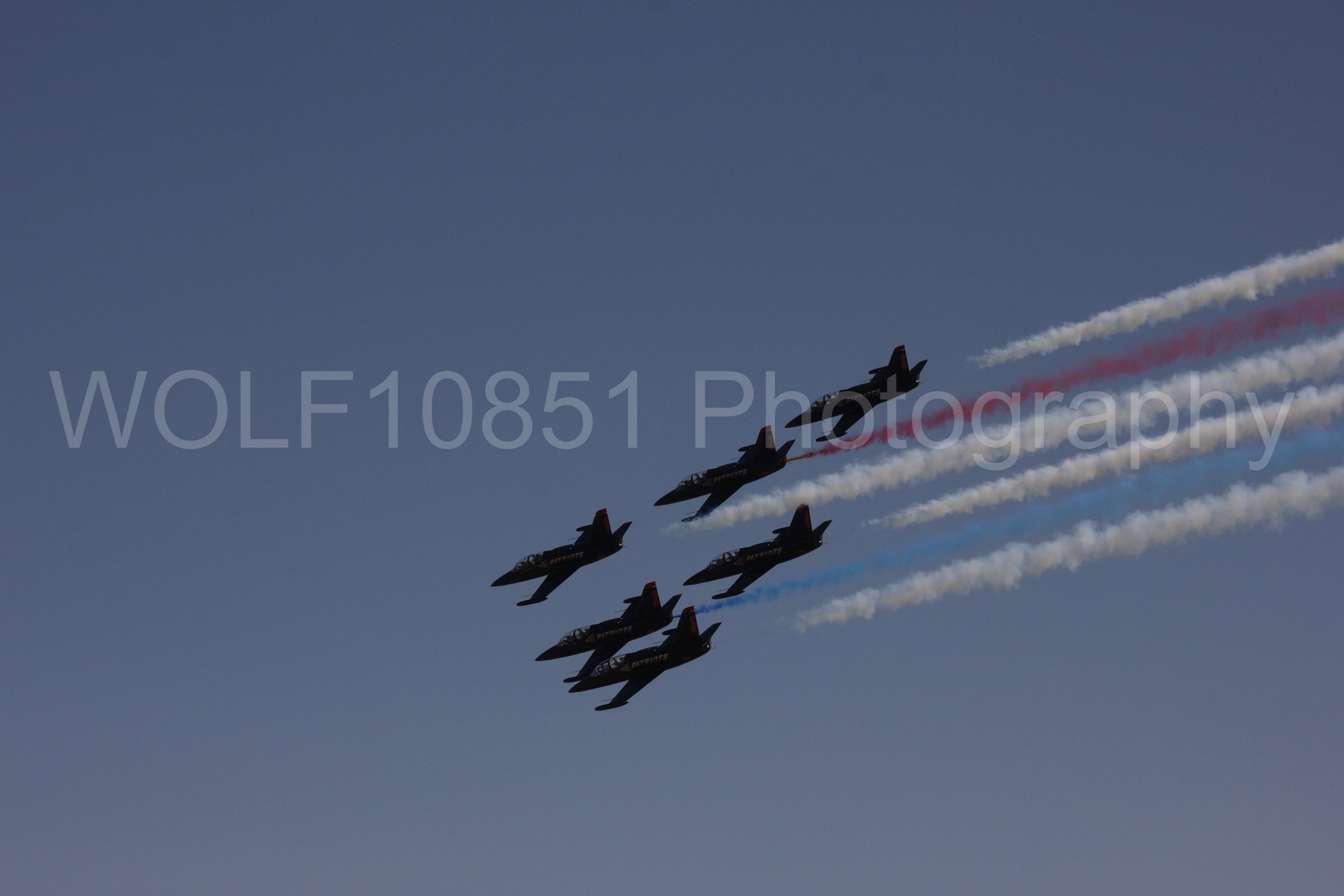 Aviation photography by WOLF10851 featuring L-39 Albatros, The Patriots Jet Demonstration Team, All Black Red lettering, California Capital Airshow 2017.