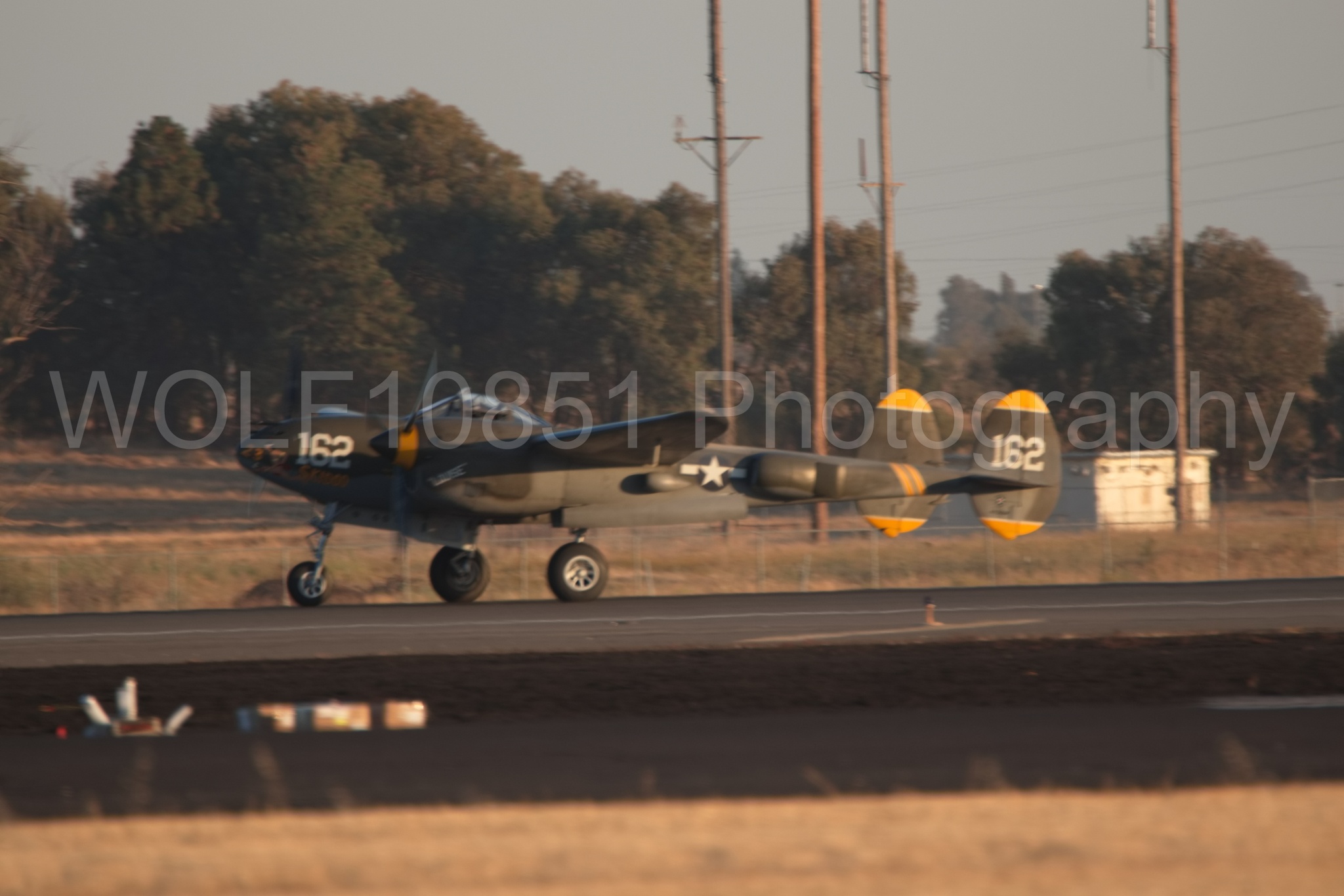 Aviation photography by WOLF10851 featuring P-38 Lightning, 23 Skidoo, California Capital Airshow 2018.
