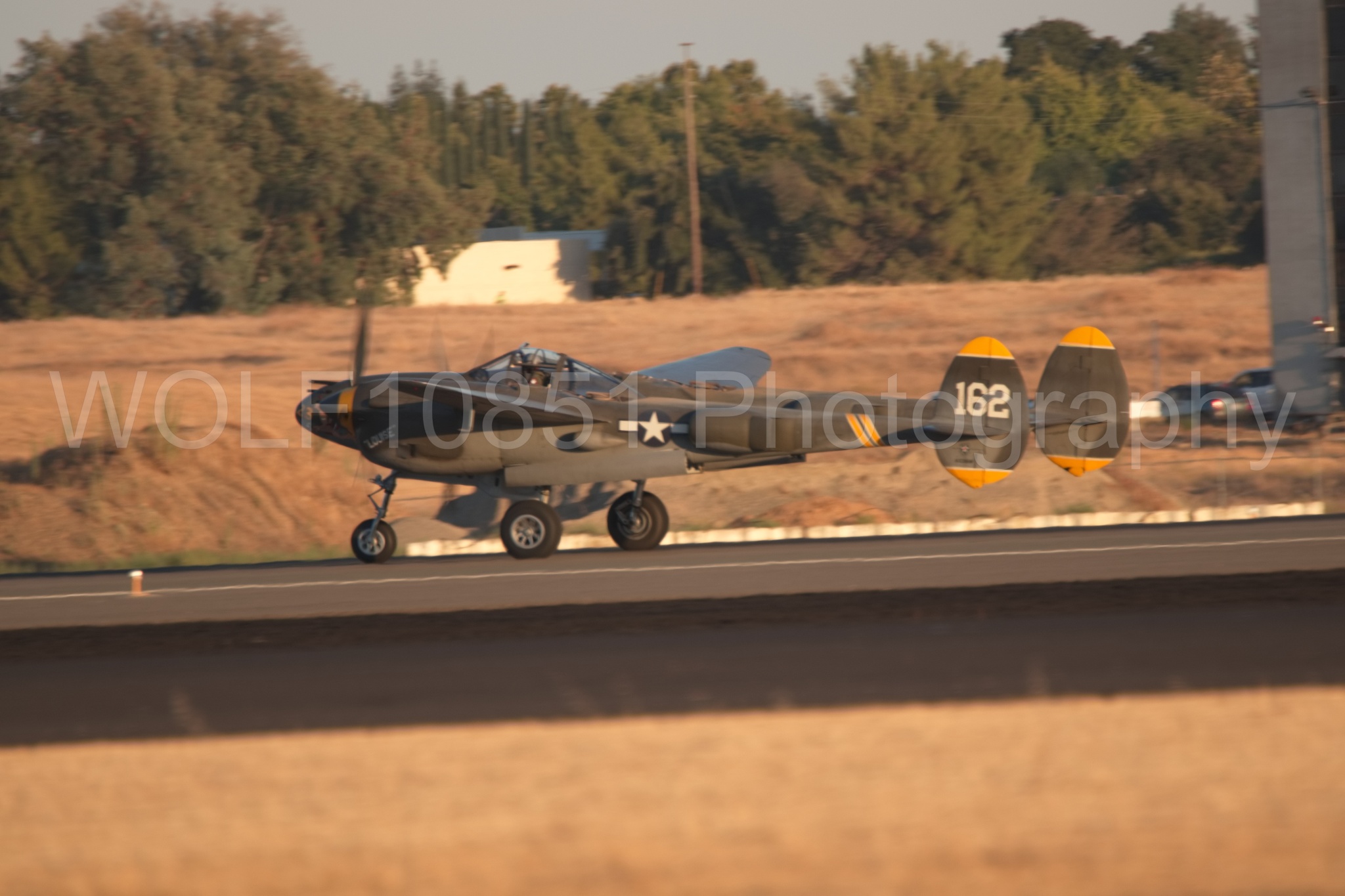 Aviation photography by WOLF10851 featuring P-38 Lightning, 23 Skidoo, California Capital Airshow 2018.