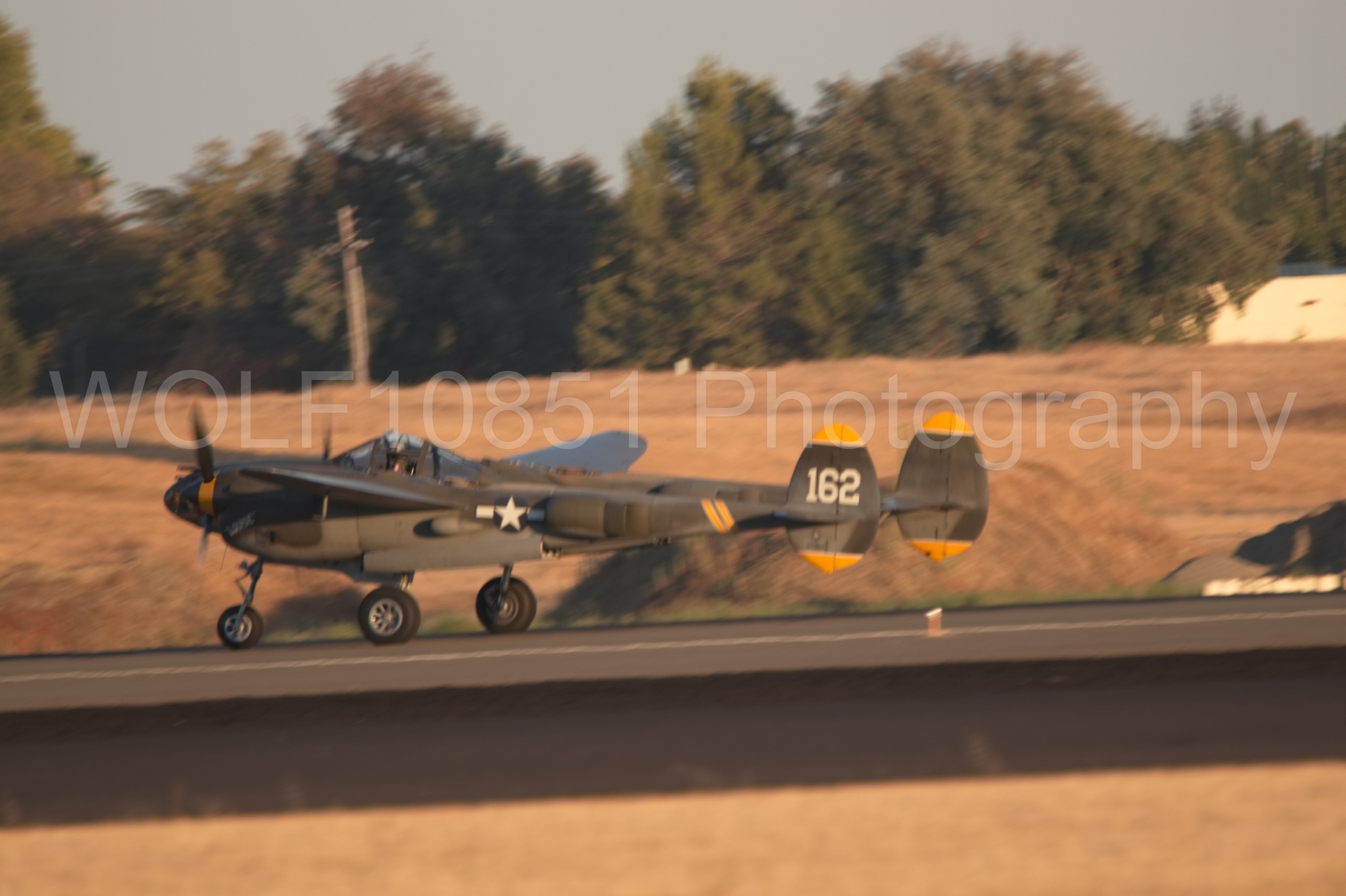 Aviation photography by WOLF10851 featuring P-38 Lightning, 23 Skidoo, California Capital Airshow 2018.