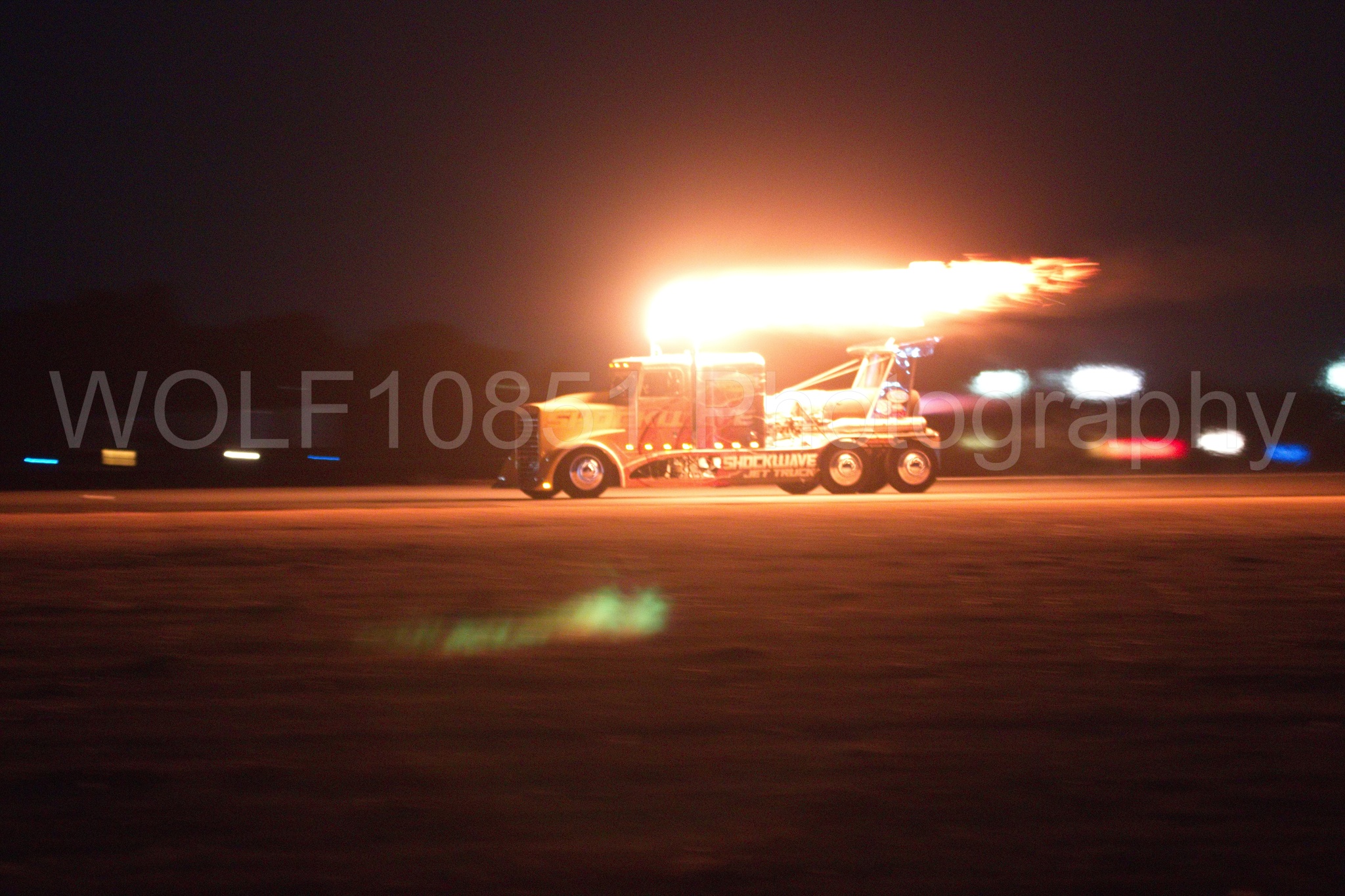 Aviation photography by WOLF10851 featuring ShockWave Jet Truck, California Capital Airshow 2018, Night time Air Show.