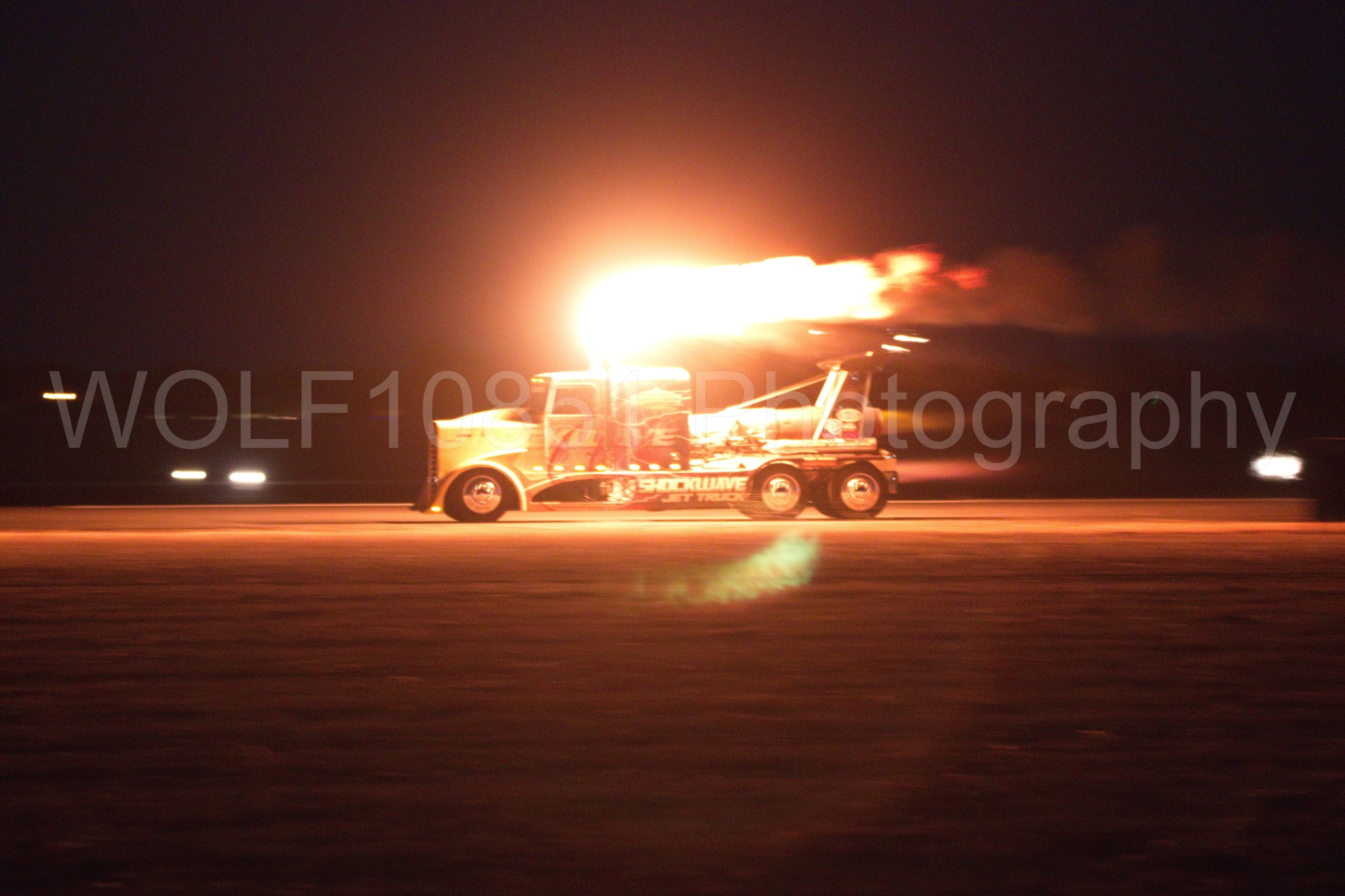 Aviation photography by WOLF10851 featuring ShockWave Jet Truck, California Capital Airshow 2018, Night time Air Show.