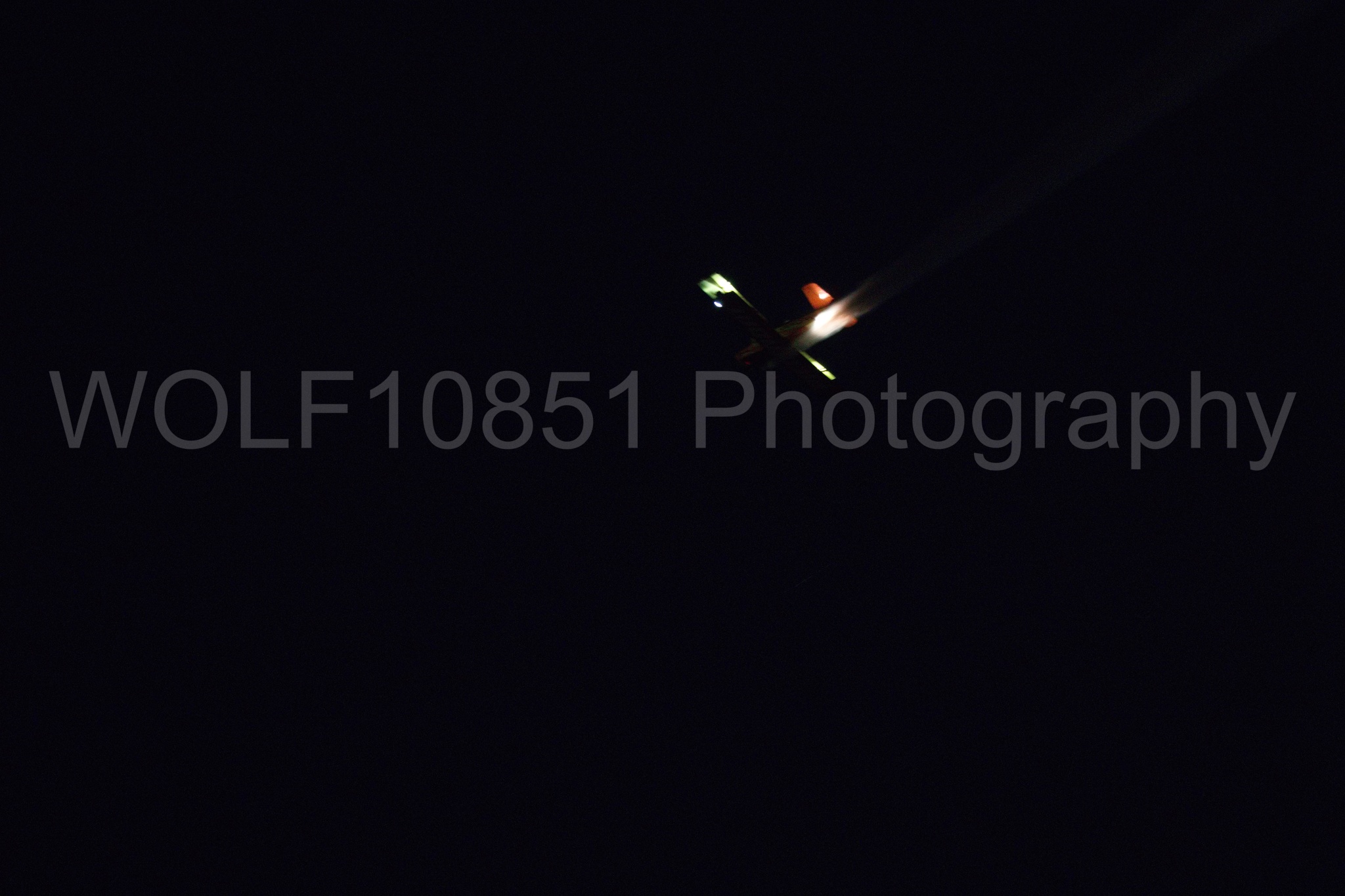 Aviation photography by WOLF10851 featuring California Capital Airshow 2018, Night time Air Show, Gene Soucy, AG Cat.