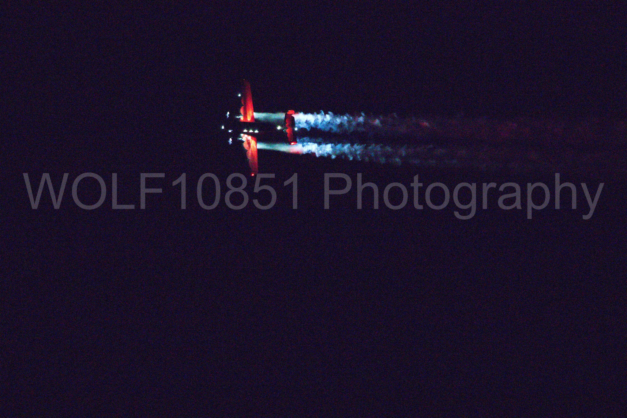 Aviation photography by WOLF10851 featuring Beechcraft Twin Beech 18, California Capital Airshow 2018, Night time Air Show, Younkin airshows, AT-7C.