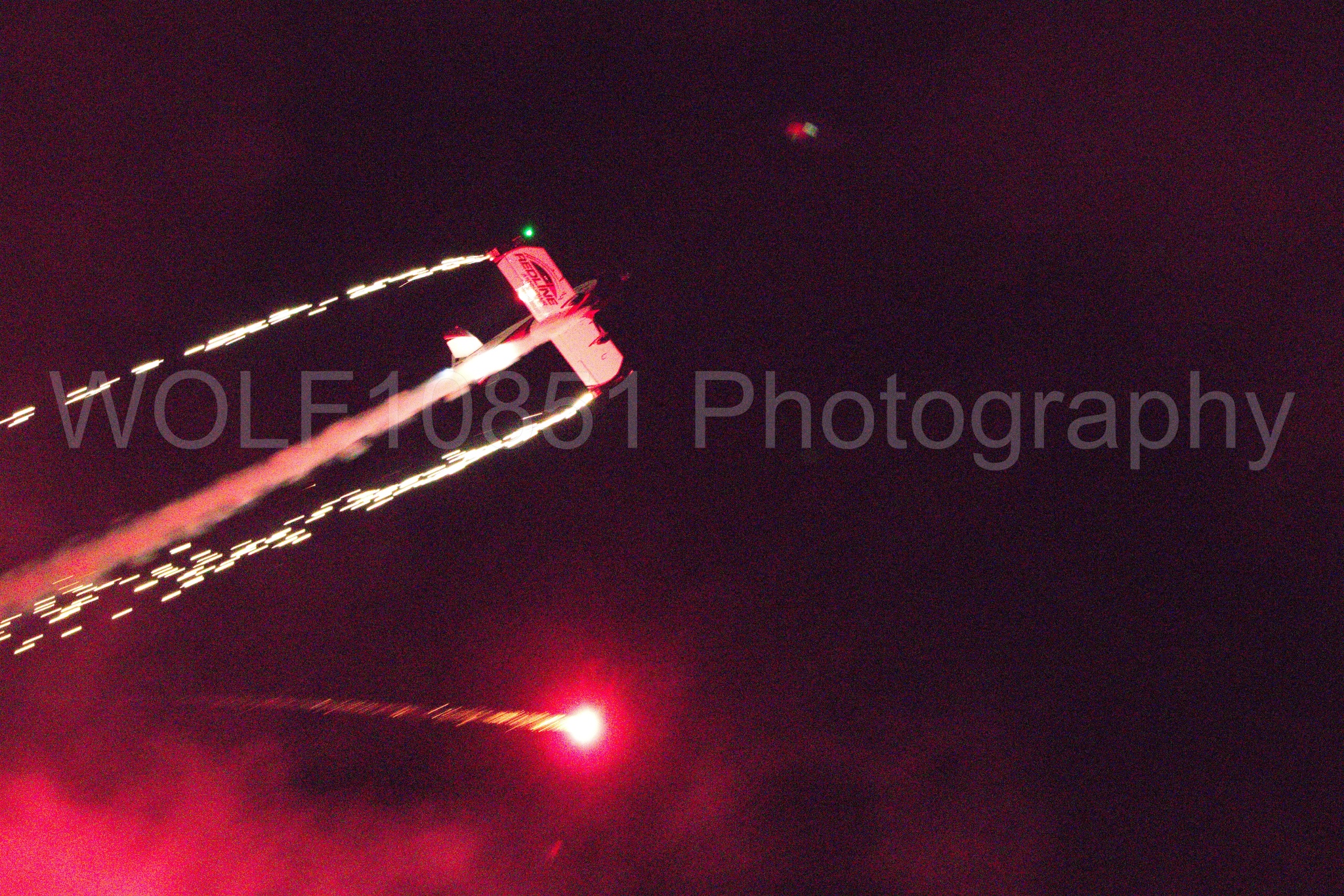 Aviation photography by WOLF10851 featuring California Capital Airshow 2018, Night time Air Show, Van RV-8, Redline Airshows.