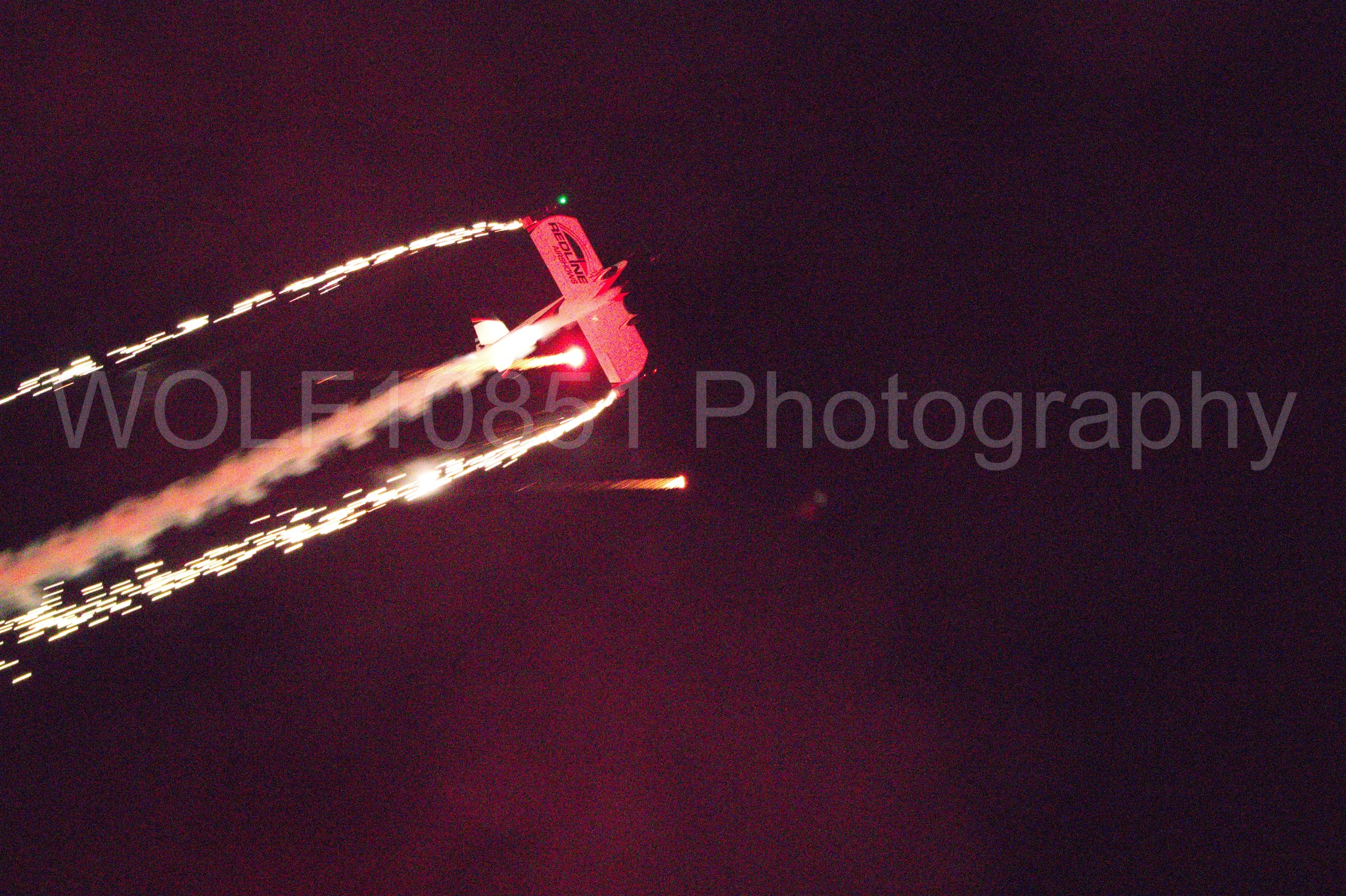 Aviation photography by WOLF10851 featuring California Capital Airshow 2018, Night time Air Show, Van RV-8, Redline Airshows.