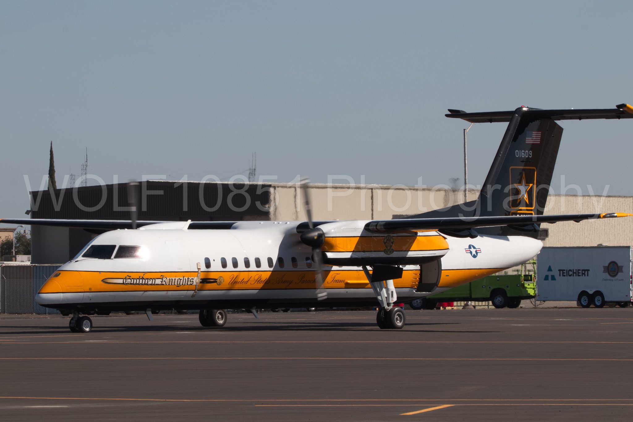 Aviation photography by WOLF10851 featuring Static Display, Golden Knights, California Capital Airshow 2018, C-147A.