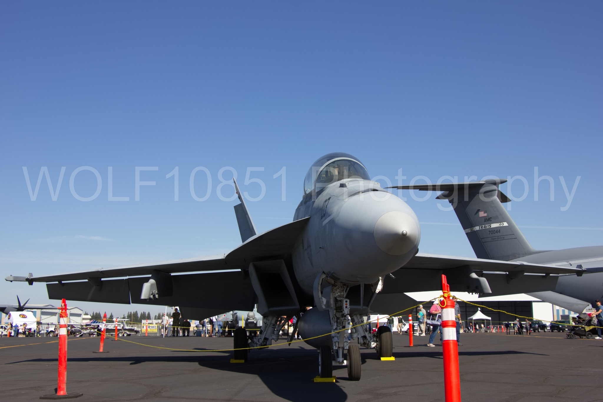 Aviation photography by WOLF10851 featuring FA-18 Super Hornet, Static Display, California Capital Airshow 2018.