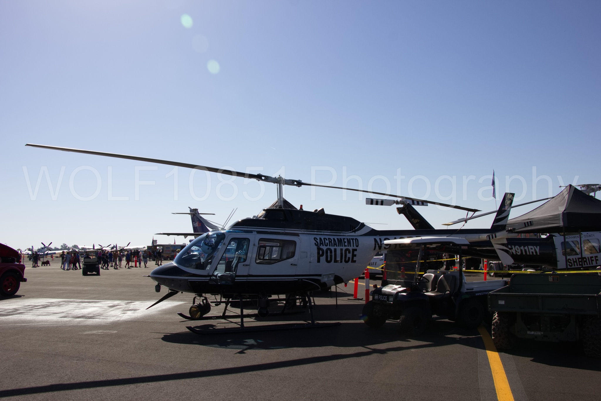 Aviation photography by WOLF10851 featuring Static Display, California Capital Airshow 2018, Bell 505 Jet Ranger X.