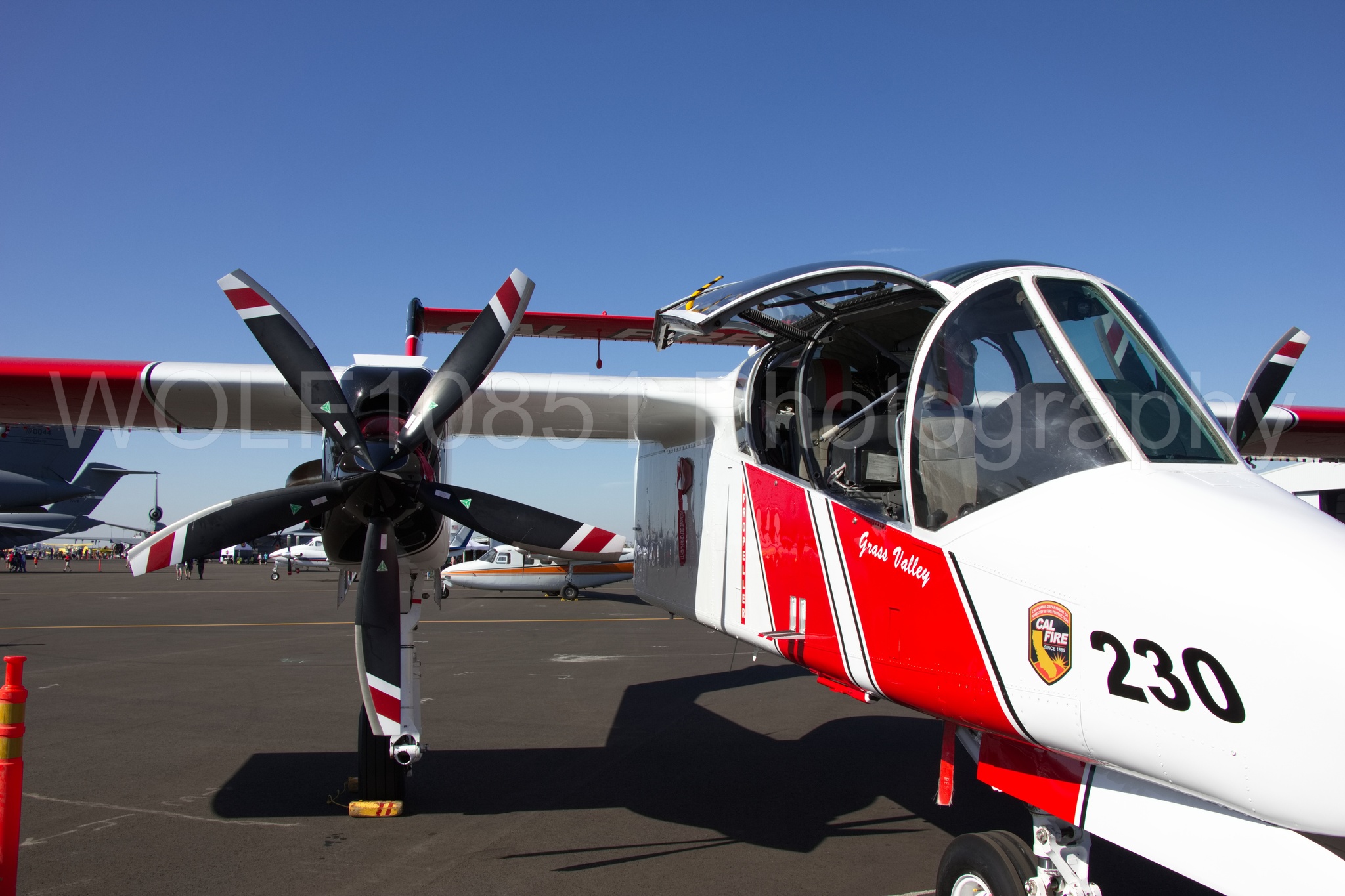 Aviation photography by WOLF10851 featuring Static Display, Cal Fire, OV-10 Bronco, California Capital Airshow 2018.