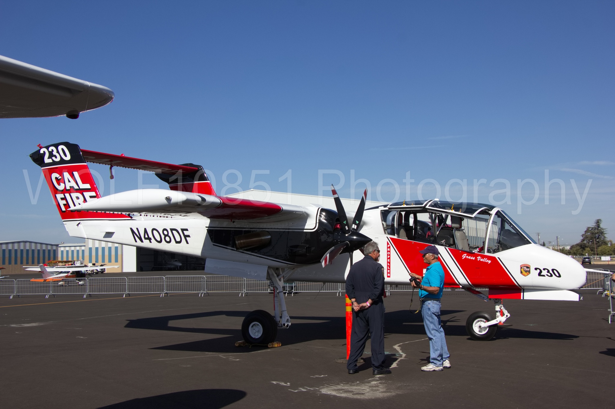 Aviation photography by WOLF10851 featuring Static Display, Cal Fire, OV-10 Bronco, California Capital Airshow 2018.