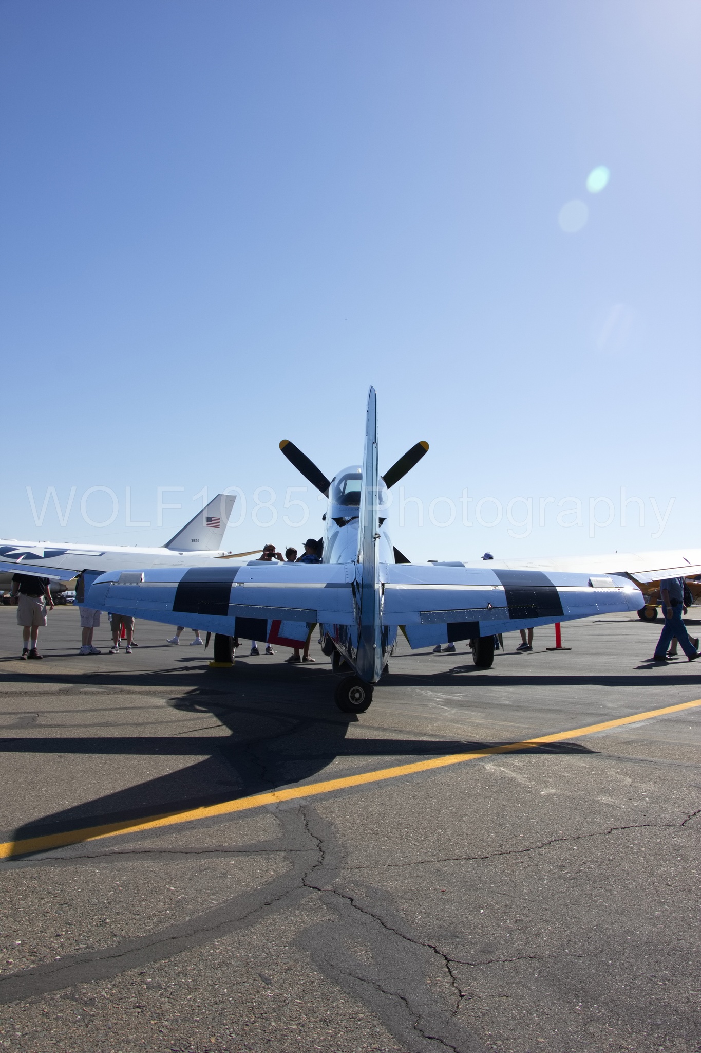 Aviation photography by WOLF10851 featuring Static Display, P-51 Mustang, Comfortably Numb, California Capital Airshow 2018.