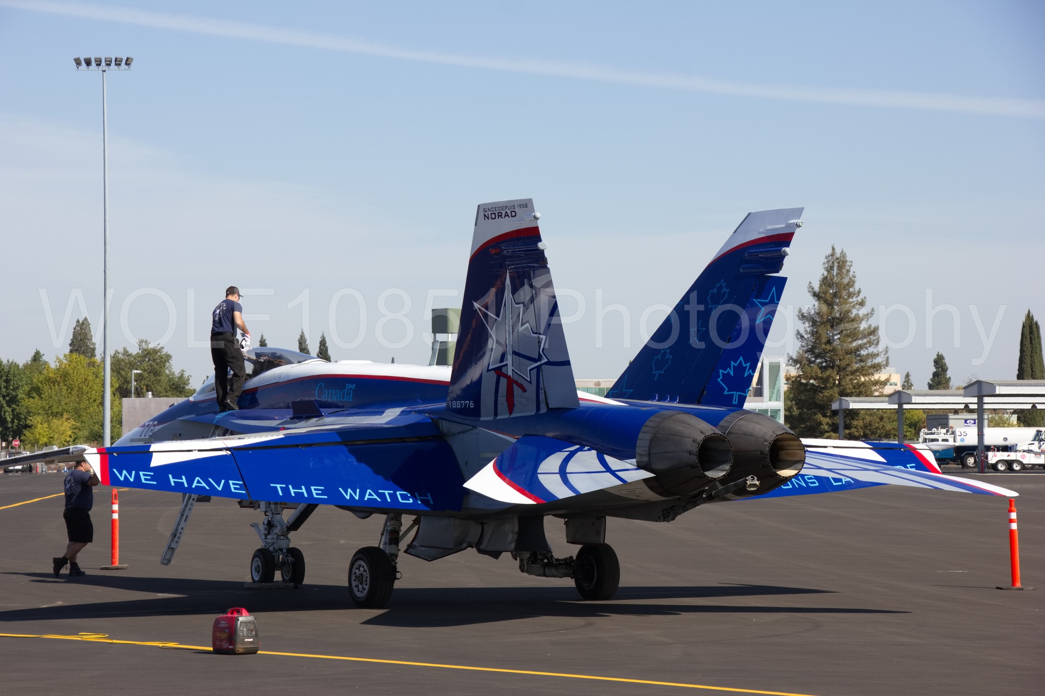 Aviation photography by WOLF10851 featuring Static Display, Royal Canadian Air Force, CF-18, California Capital Airshow 2018.
