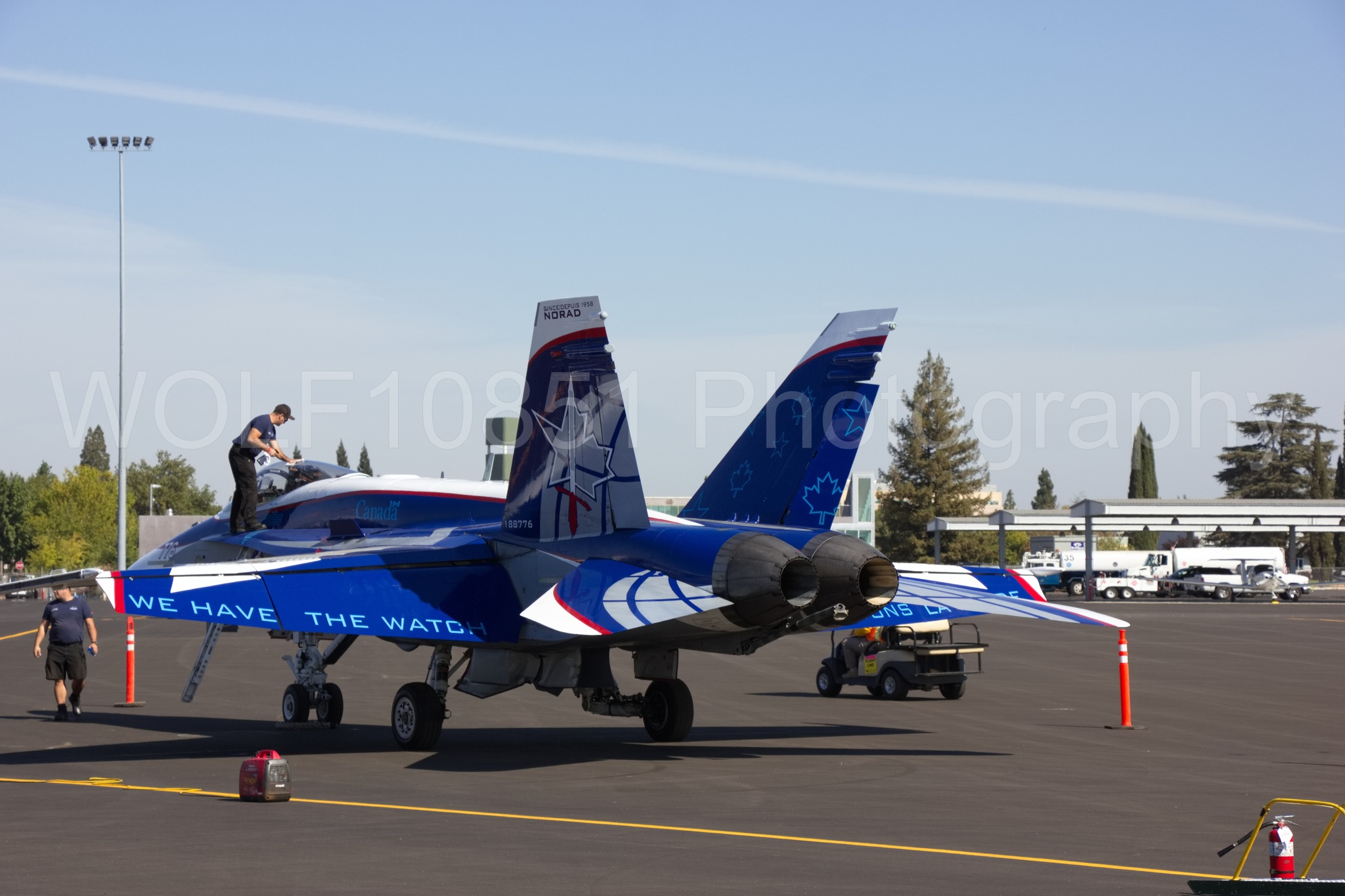 Aviation photography by WOLF10851 featuring Static Display, Royal Canadian Air Force, CF-18, California Capital Airshow 2018.