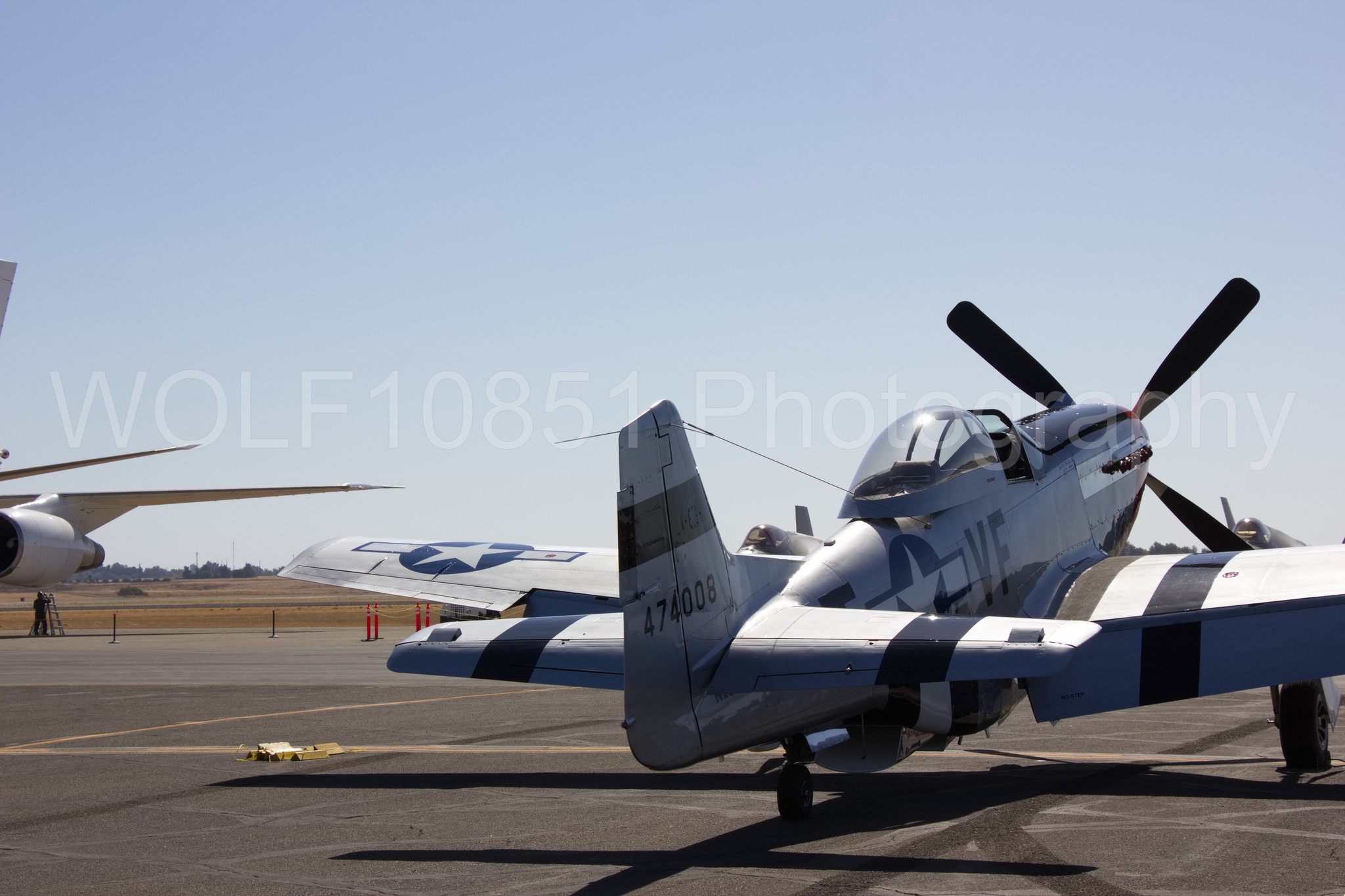 Aviation photography by WOLF10851 featuring Static Display, P-51 Mustang, Comfortably Numb, California Capital Airshow 2018.