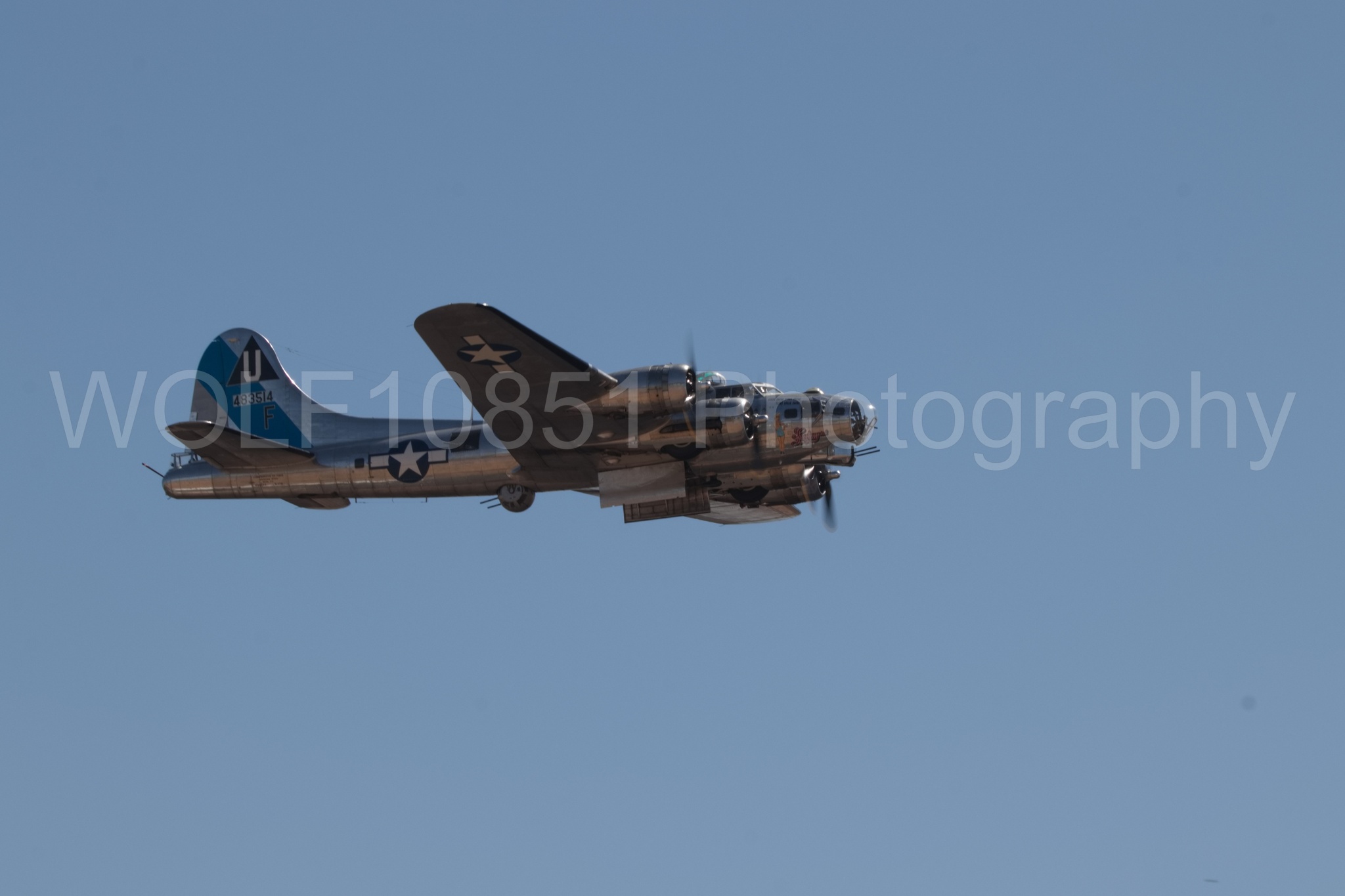 Aviation photography by WOLF10851 featuring California Capital Airshow 2018, B-17 Flying Fortress, Sentimental Journey.