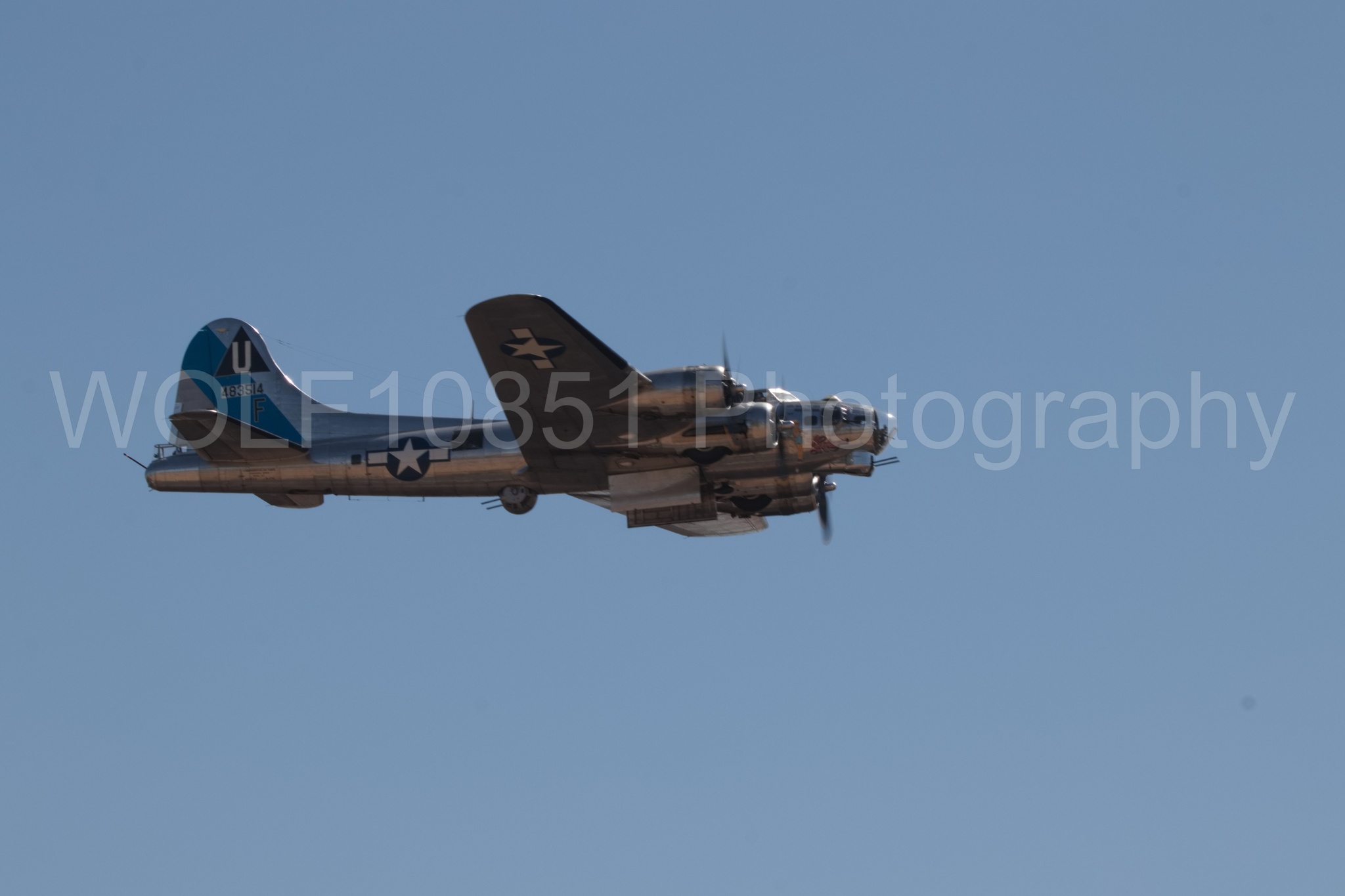 Aviation photography by WOLF10851 featuring California Capital Airshow 2018, B-17 Flying Fortress, Sentimental Journey.