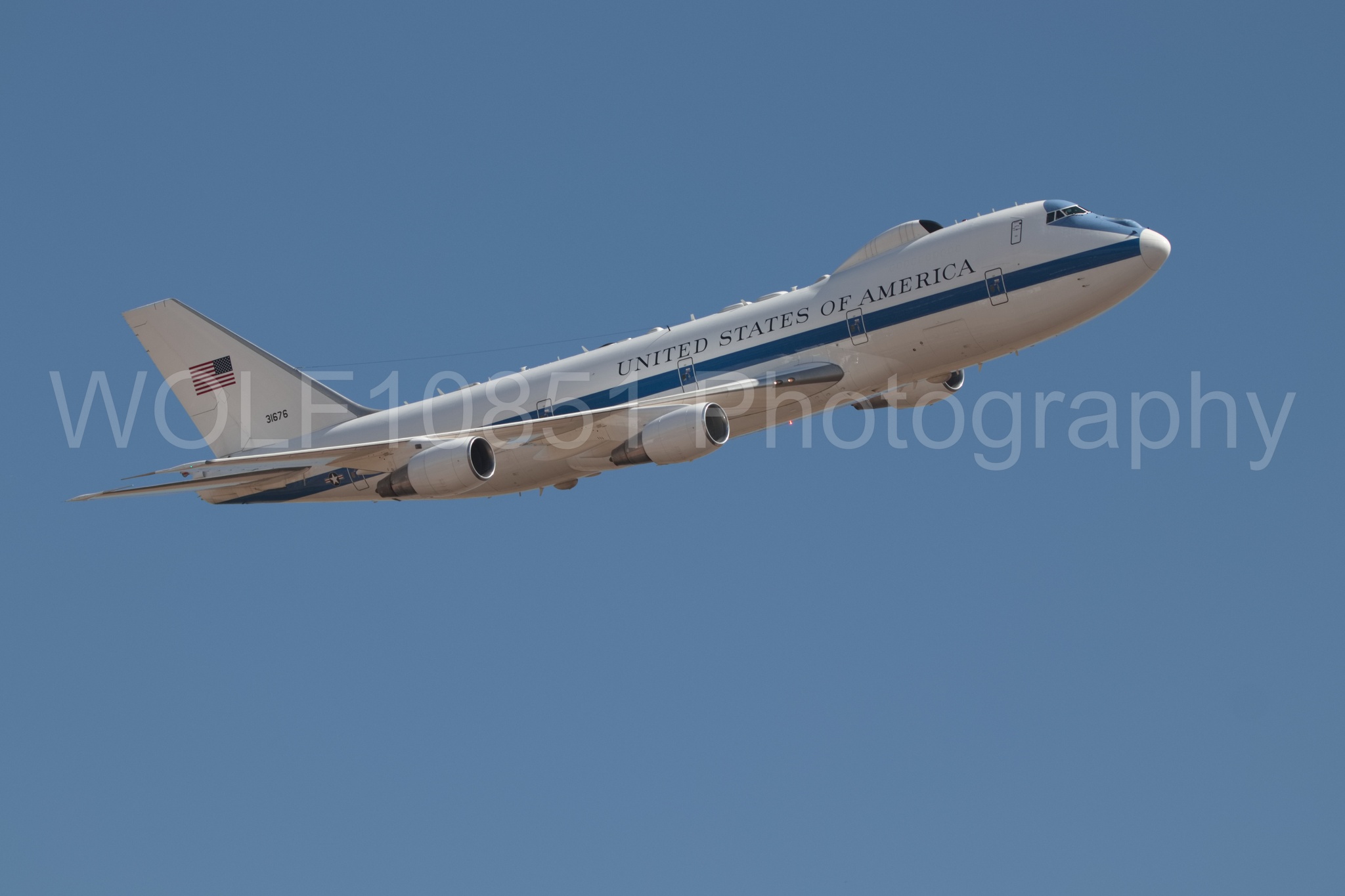 Aviation photography by WOLF10851 featuring Featured, E-4B Nightwatch, California Capital Airshow 2018.