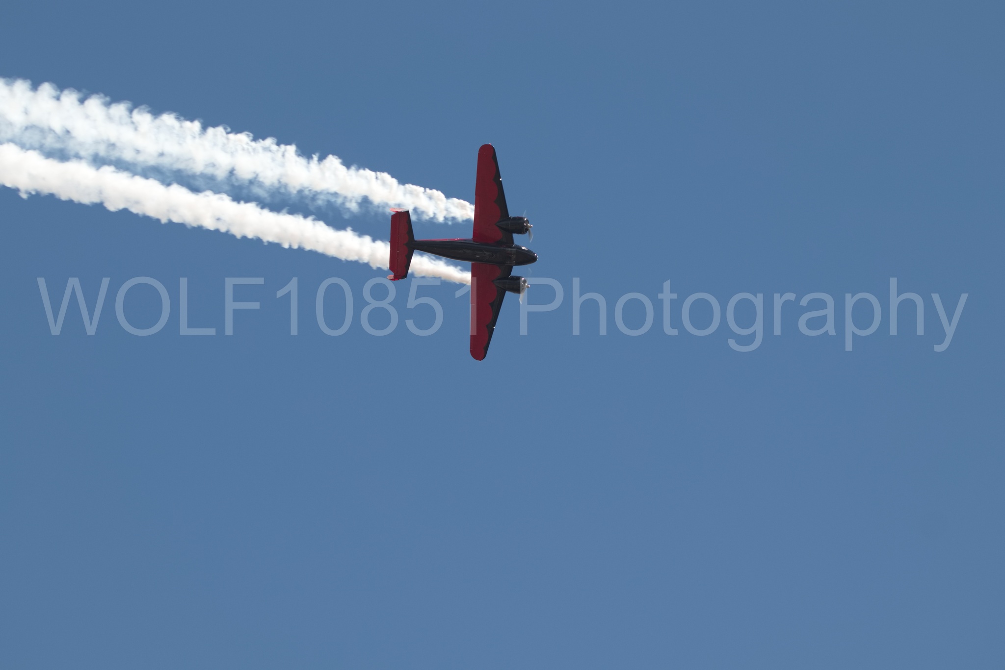 Aviation photography by WOLF10851 featuring Beechcraft Twin Beech 18, California Capital Airshow 2018, Younkin airshows, AT-7C.