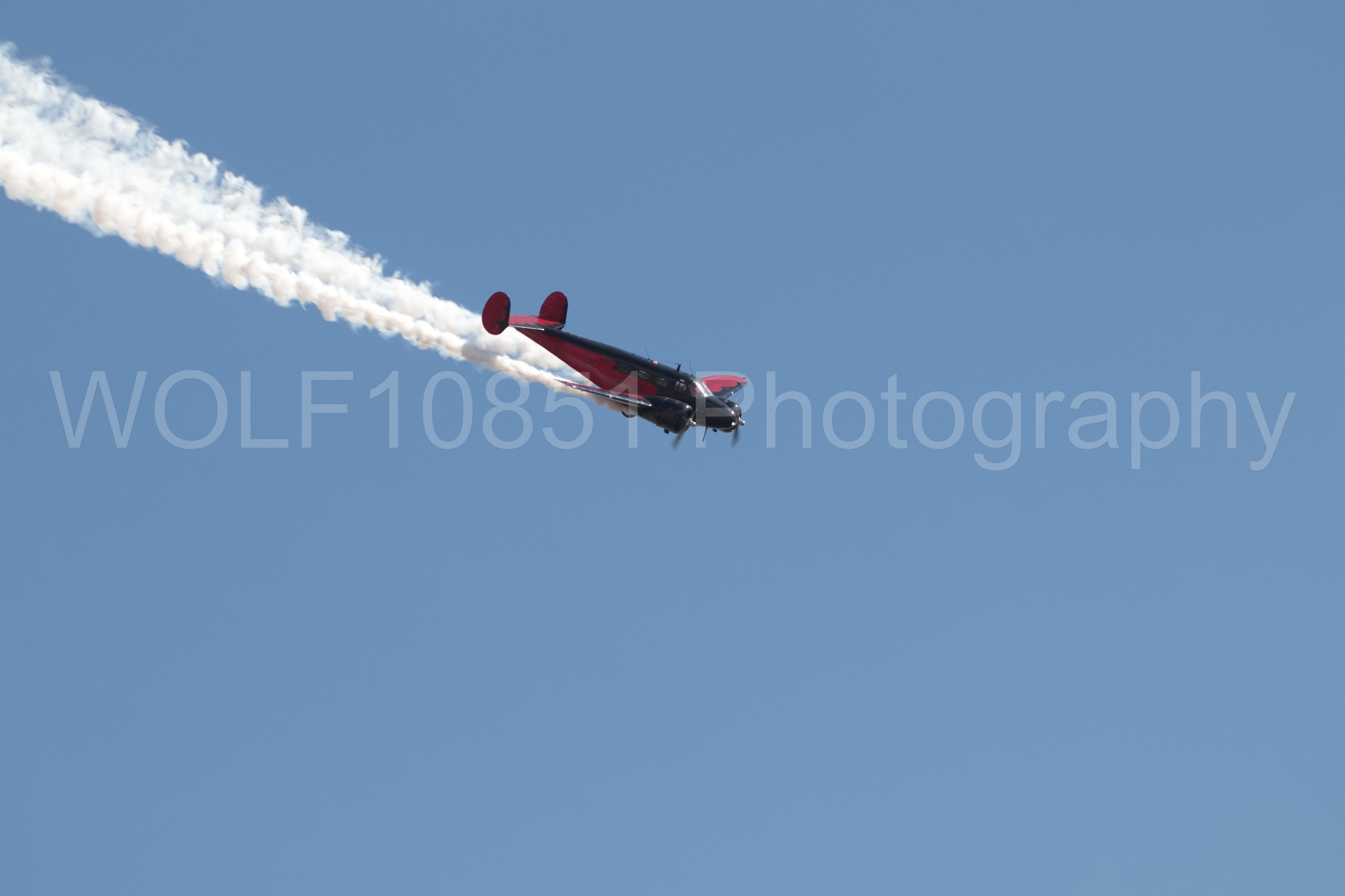 Aviation photography by WOLF10851 featuring Beechcraft Twin Beech 18, California Capital Airshow 2018, Younkin airshows, AT-7C.