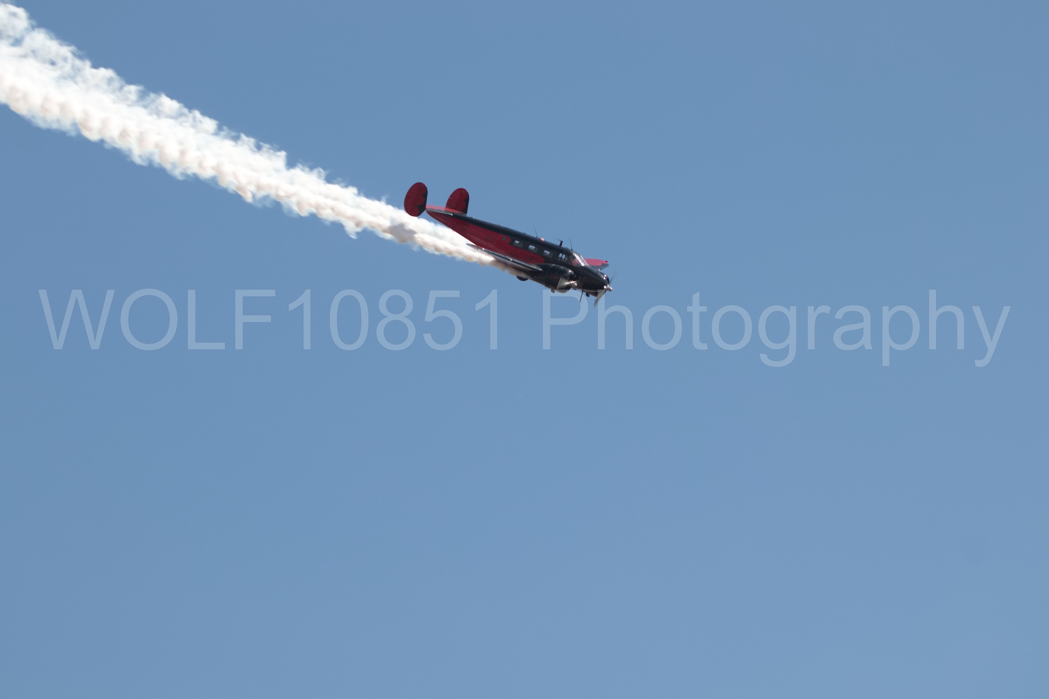 Aviation photography by WOLF10851 featuring Beechcraft Twin Beech 18, California Capital Airshow 2018, Younkin airshows, AT-7C.