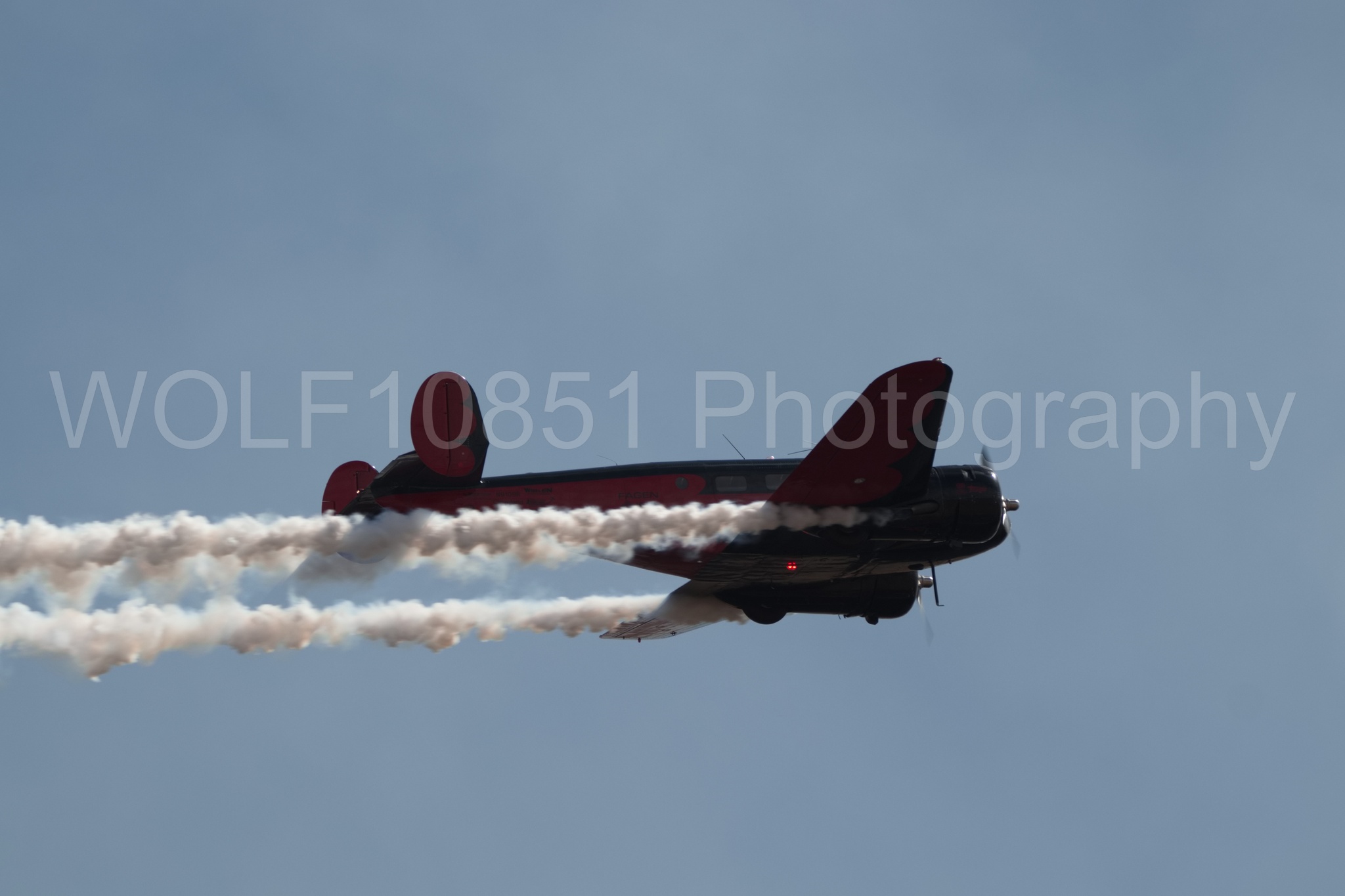 Aviation photography by WOLF10851 featuring Beechcraft Twin Beech 18, California Capital Airshow 2018, Younkin airshows, AT-7C.