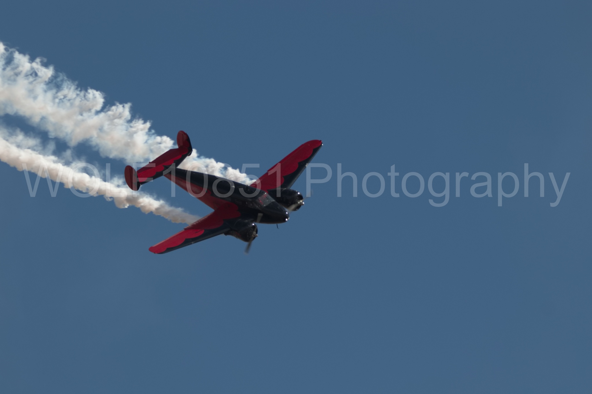 Aviation photography by WOLF10851 featuring Beechcraft Twin Beech 18, California Capital Airshow 2018, Younkin airshows, AT-7C.