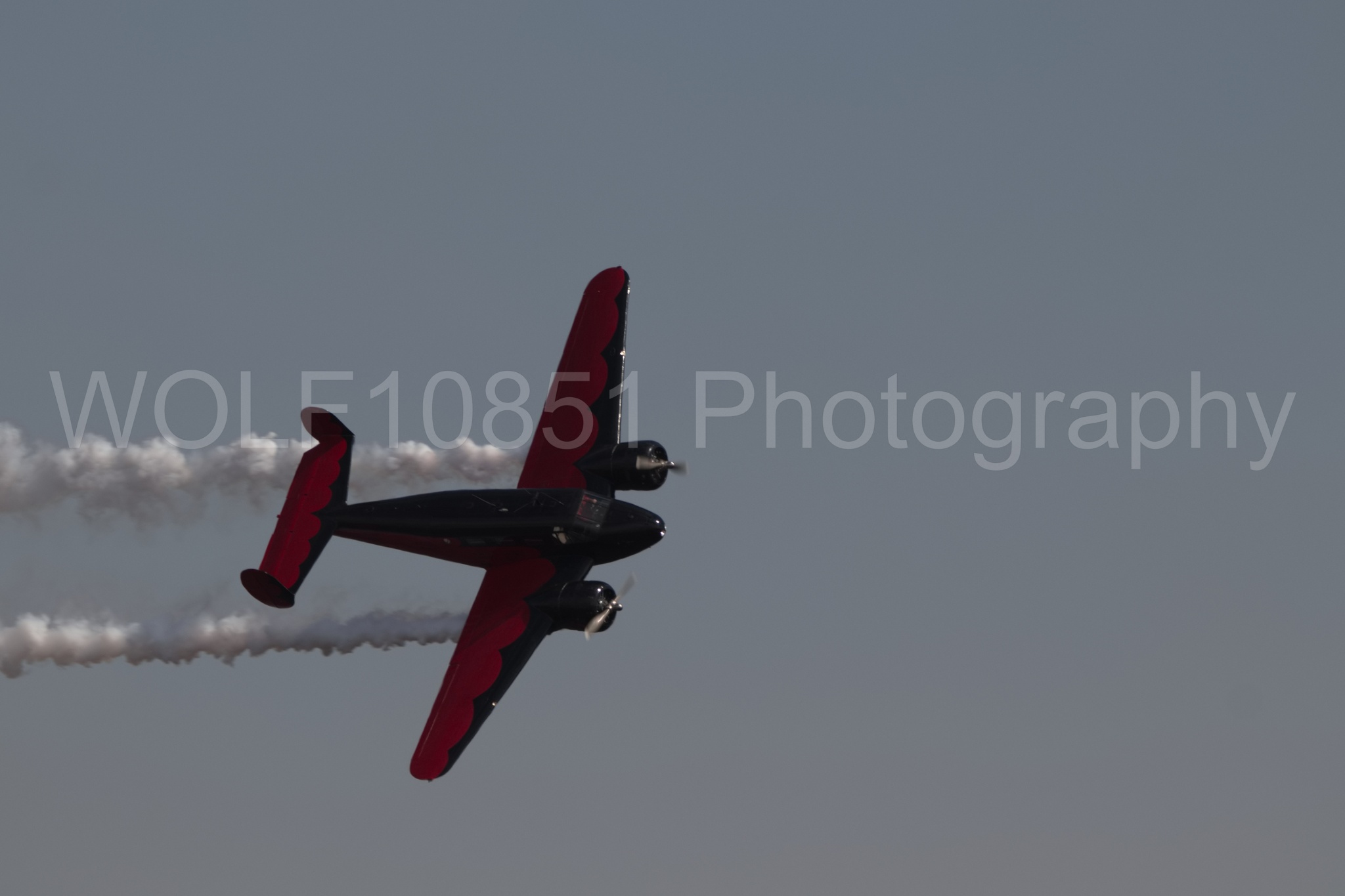 Aviation photography by WOLF10851 featuring Beechcraft Twin Beech 18, California Capital Airshow 2018, Younkin airshows, AT-7C.