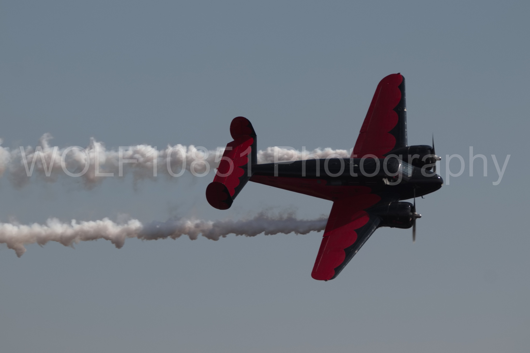 Aviation photography by WOLF10851 featuring Featured, Beechcraft Twin Beech 18, California Capital Airshow 2018, Younkin airshows, AT-7C.