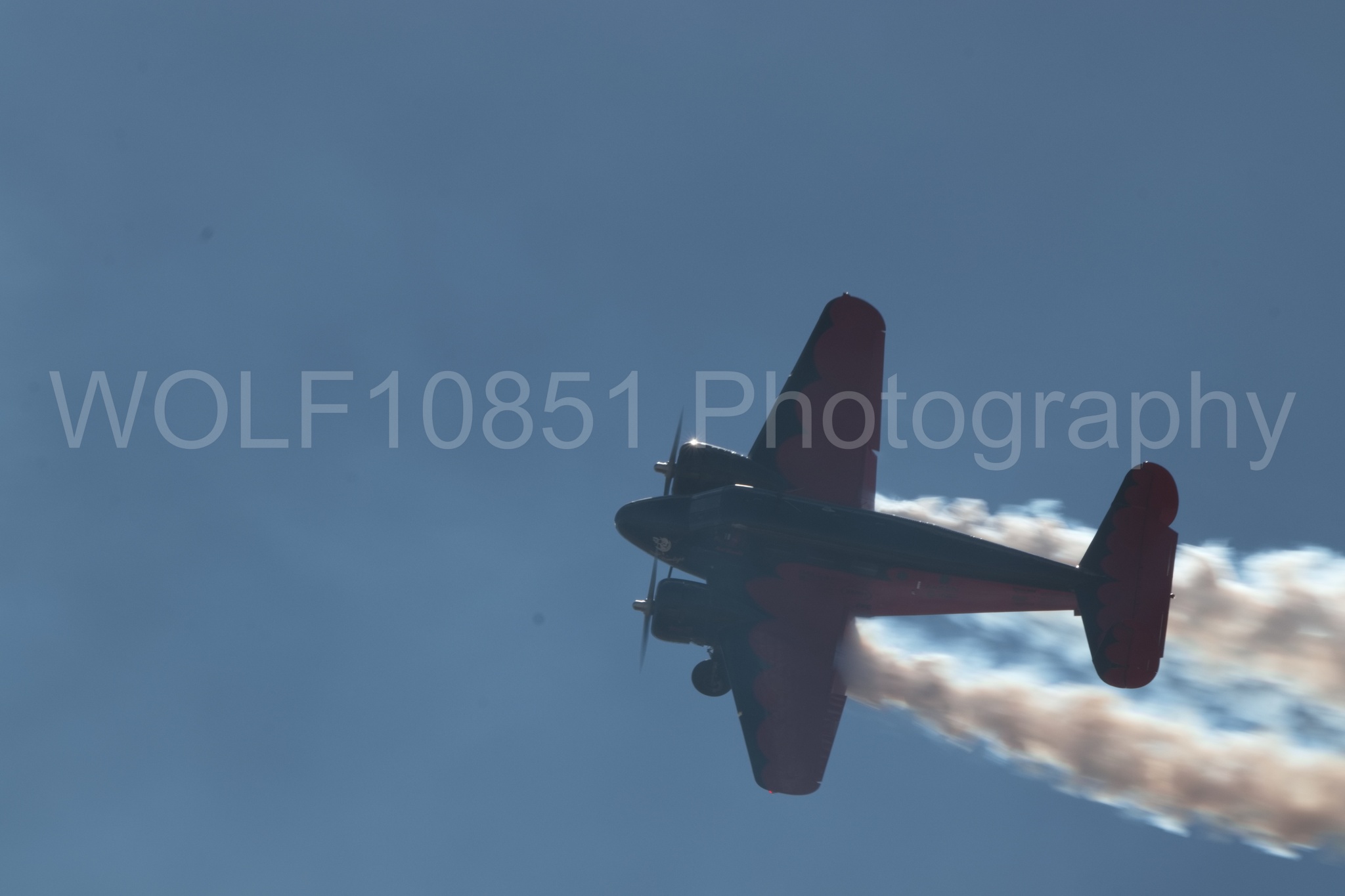 Aviation photography by WOLF10851 featuring Beechcraft Twin Beech 18, California Capital Airshow 2018, Younkin airshows, AT-7C.
