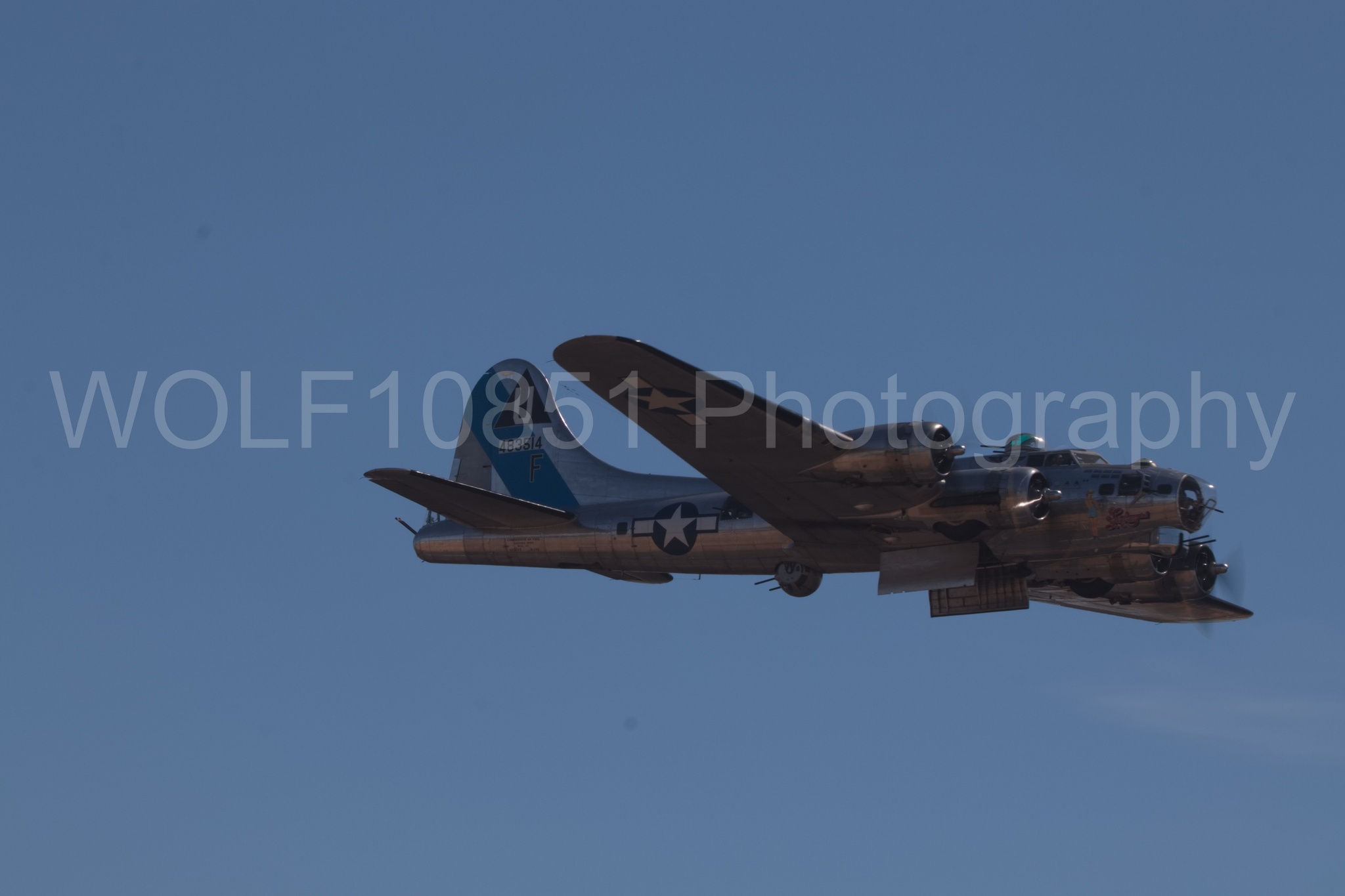 Aviation photography by WOLF10851 featuring California Capital Airshow 2018, B-17 Flying Fortress, Sentimental Journey.